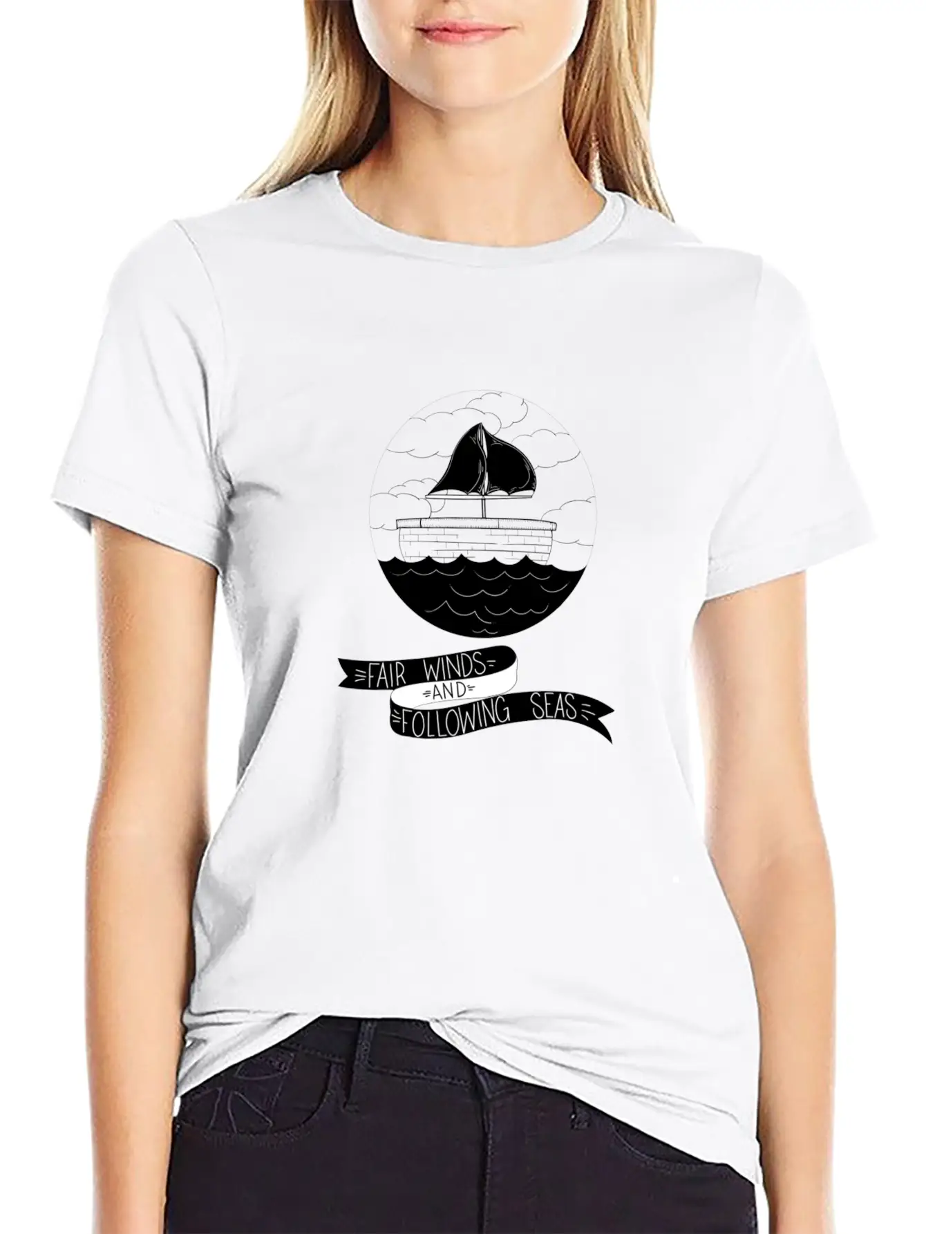 Fair Winds And Following Seas Essential Cotton Tee For Daily Outfits – Unisex Style