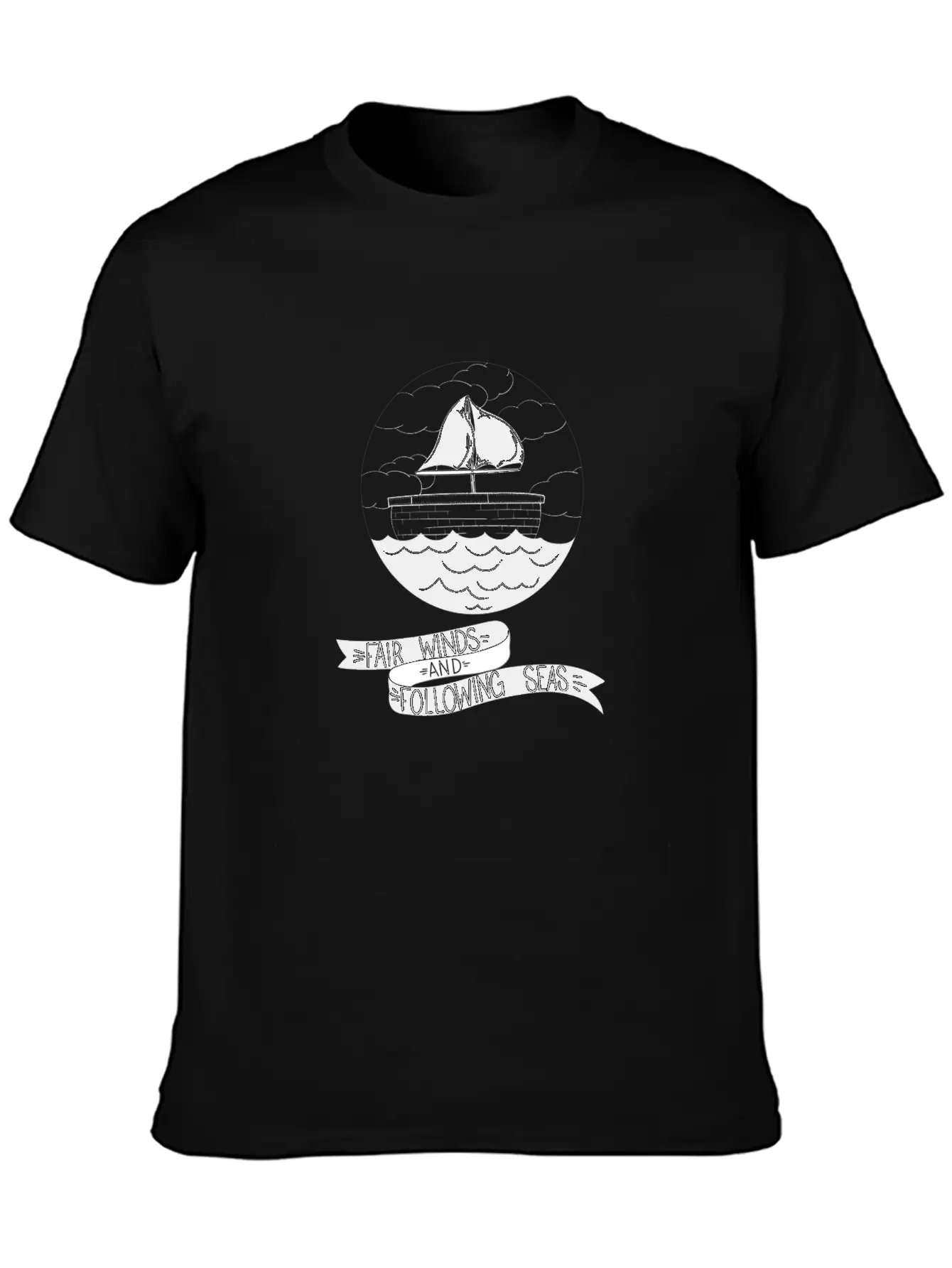 Fair Winds And Following Seas Essential Cotton Tee For Daily Outfits – Unisex Style
