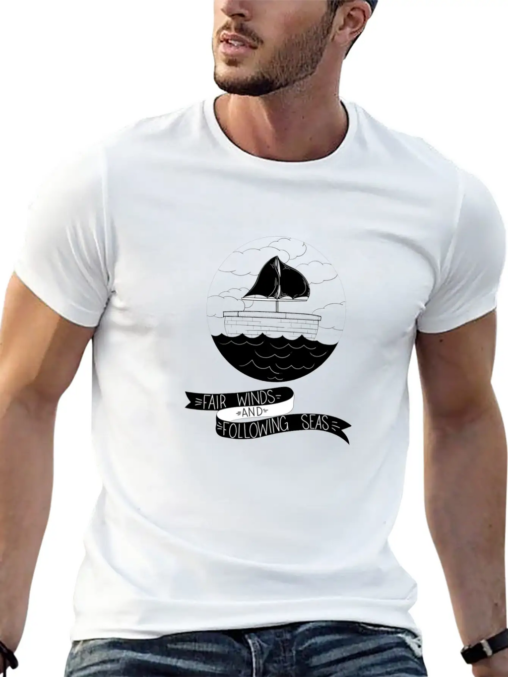 Fair Winds And Following Seas Essential Cotton Tee For Daily Outfits – Unisex Style