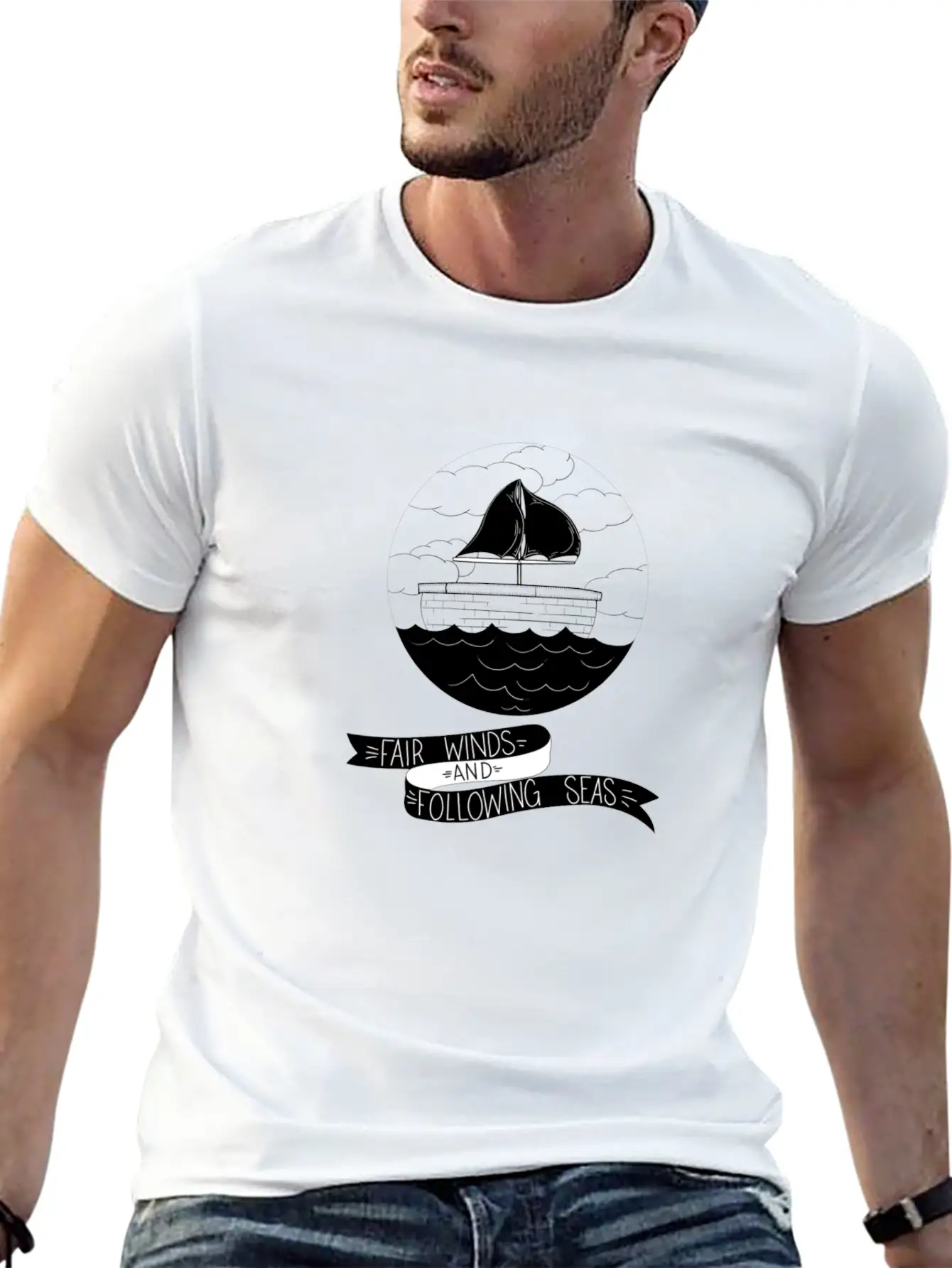 Fair Winds And Following Seas Essential Cotton Tee For Daily Outfits – Unisex Style