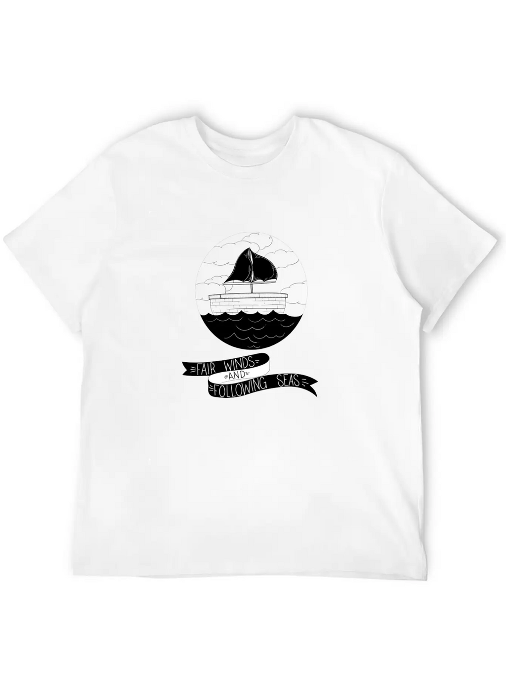 Fair Winds And Following Seas Essential Cotton Tee For Daily Outfits – Unisex Style