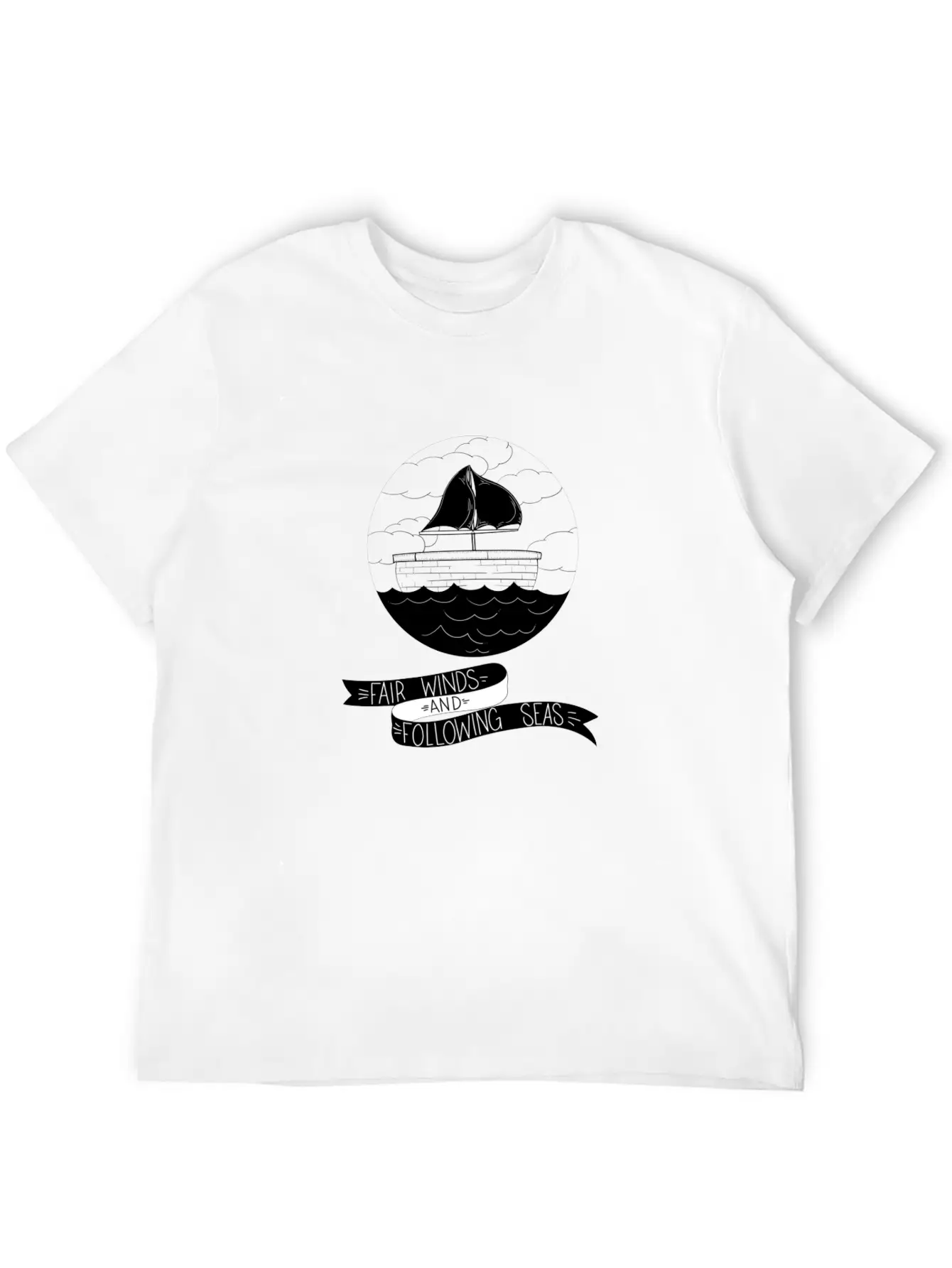 Fair Winds And Following Seas Essential Cotton Tee For Daily Outfits – Unisex Style