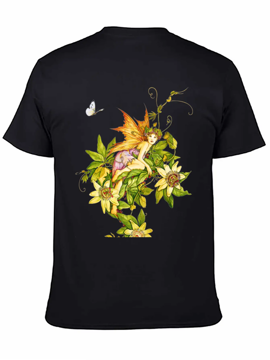 Fairy Floral Modern Fit Casual T-Shirt – Clean And Versatile Design