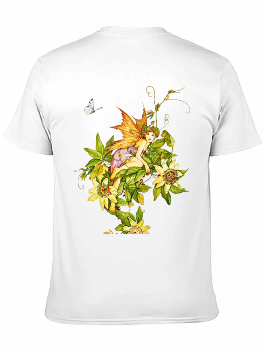 Fairy Floral Modern Fit Casual T-Shirt – Clean And Versatile Design