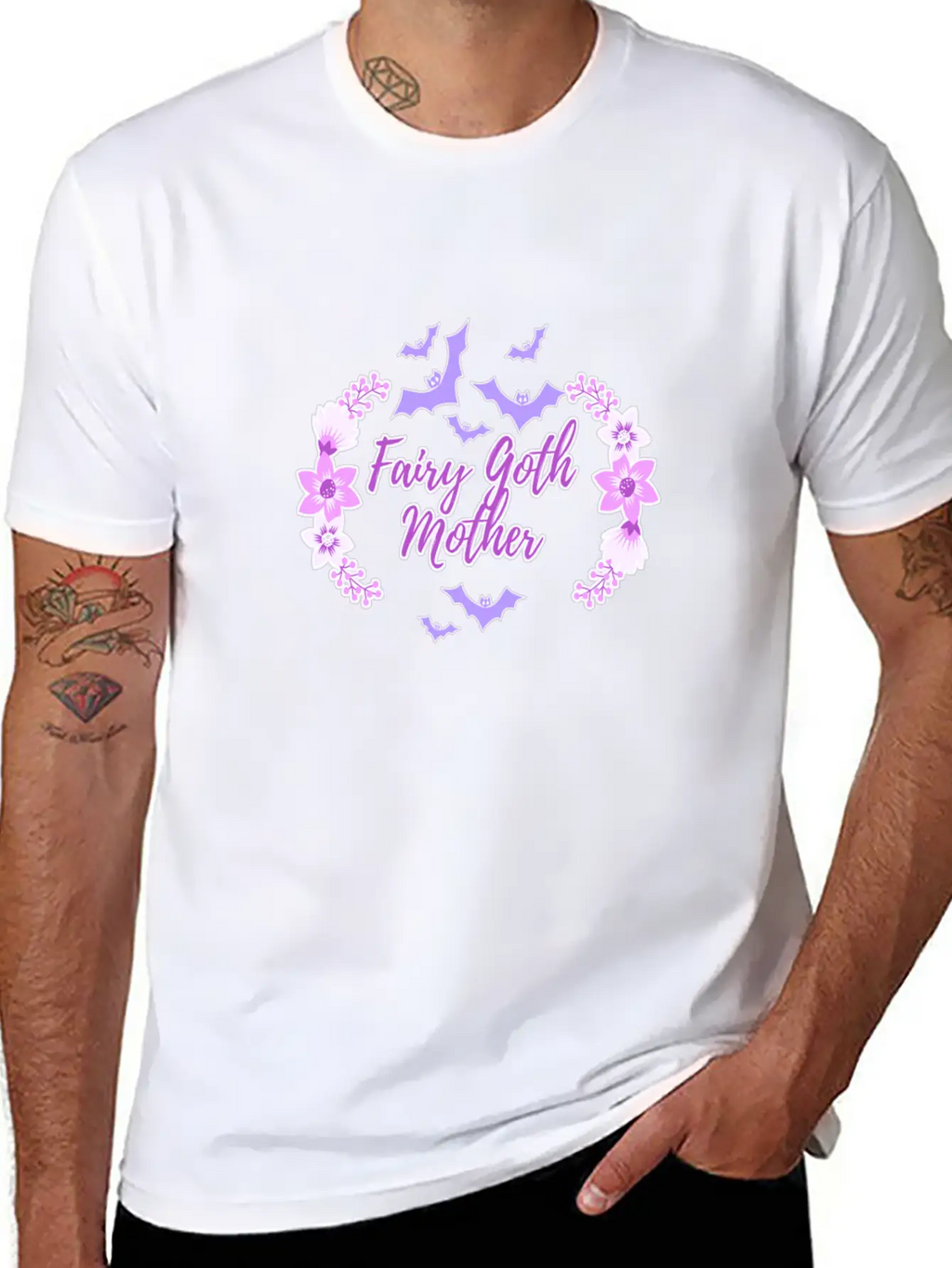 Fairy Goth Mother Breathable Soft Cotton T-Shirt – Timeless Casual Look