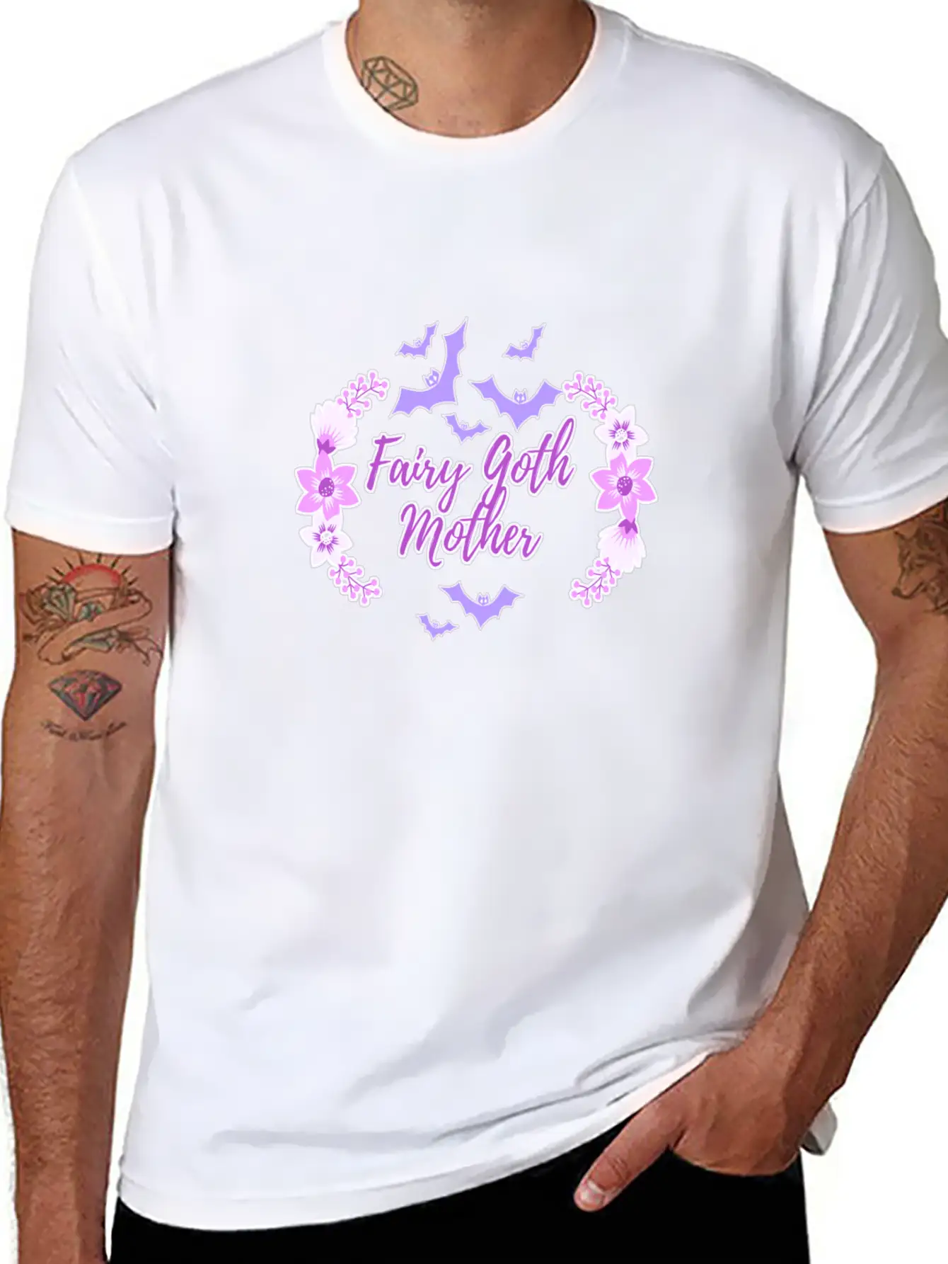 Fairy Goth Mother Breathable Soft Cotton T-Shirt – Timeless Casual Look