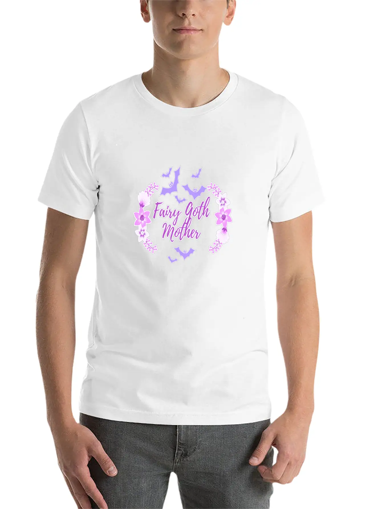 Fairy Goth Mother Breathable Soft Cotton T-Shirt – Timeless Casual Look
