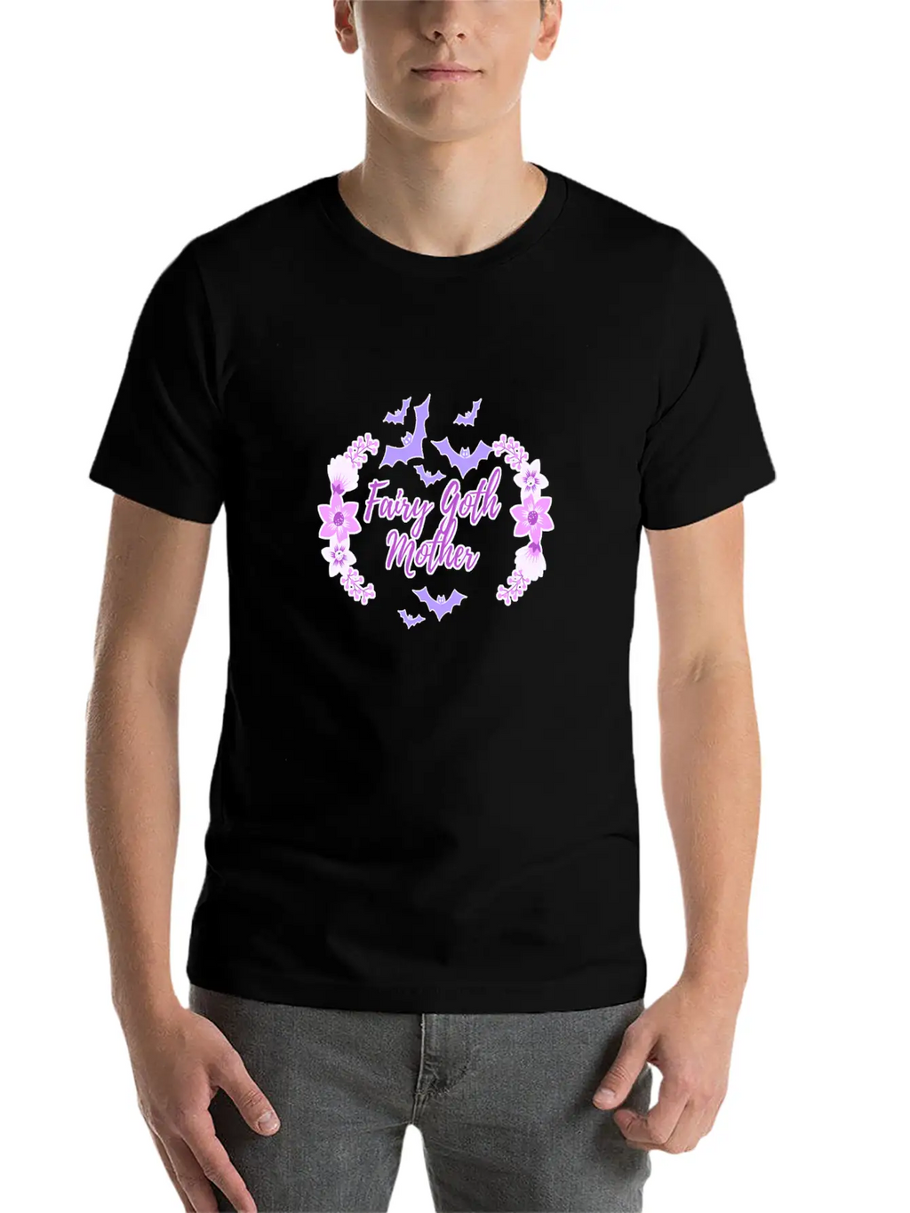 Fairy Goth Mother Breathable Soft Cotton T-Shirt – Timeless Casual Look