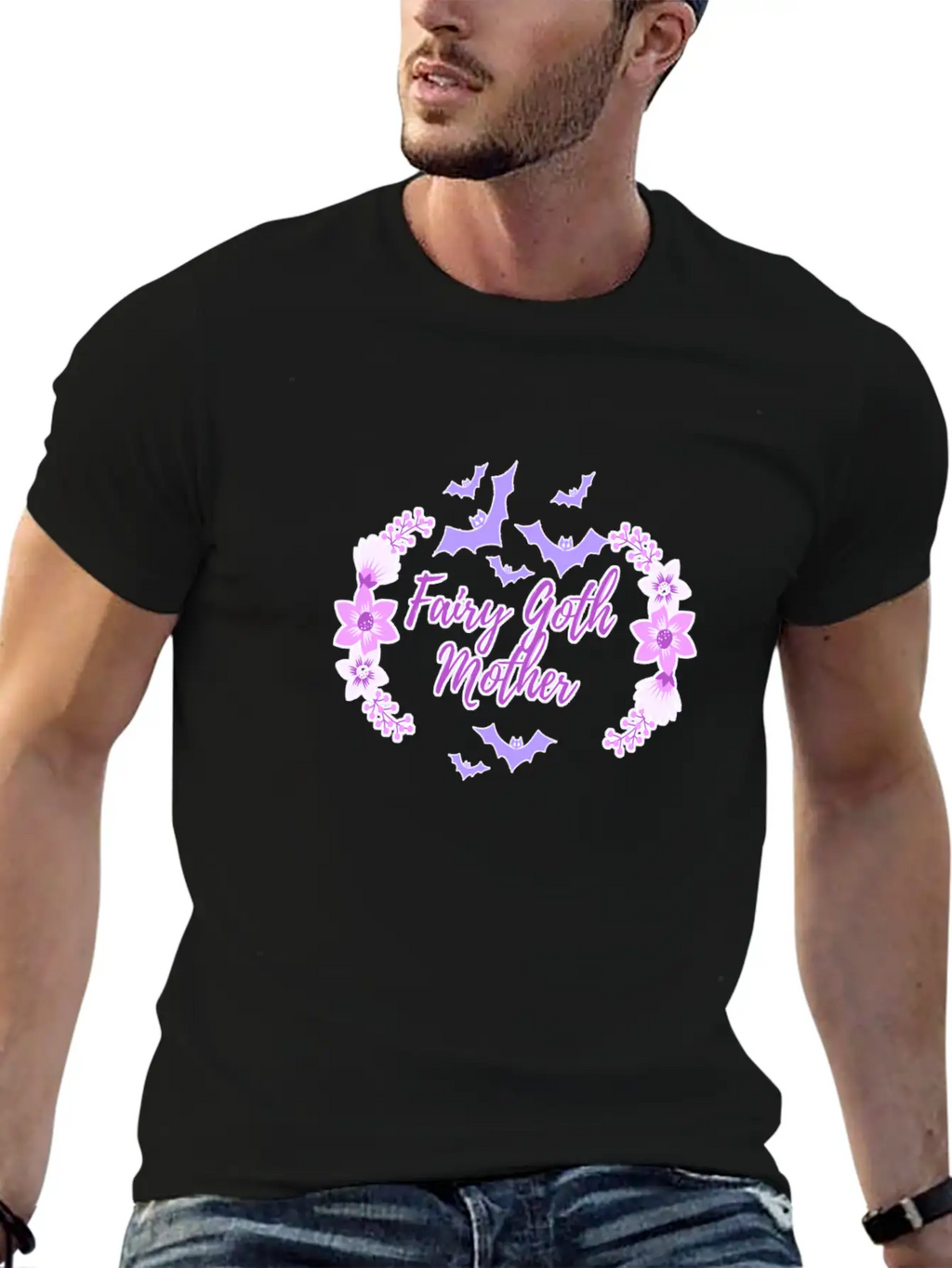 Fairy Goth Mother Breathable Soft Cotton T-Shirt – Timeless Casual Look