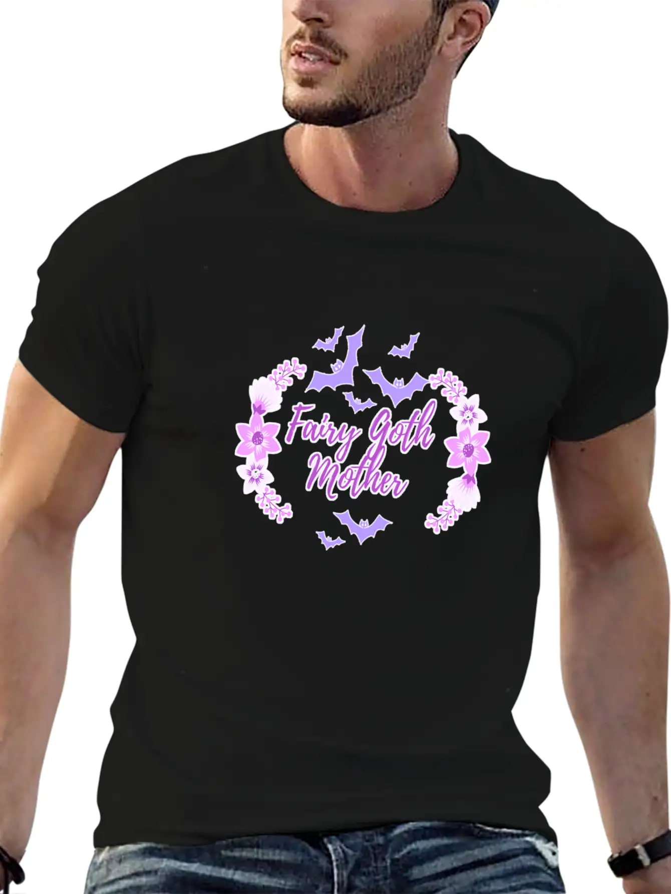Fairy Goth Mother Breathable Soft Cotton T-Shirt – Timeless Casual Look