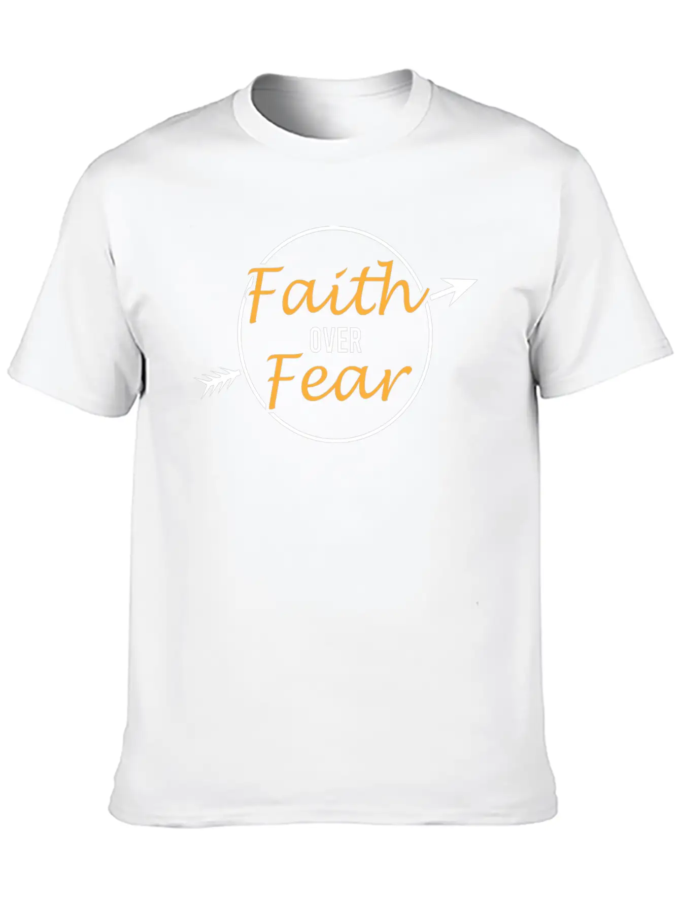 "Faith And Fear" Tee For A Faithful You Tshirt Breathable Soft Cotton T-Shirt – Timeless Casual Look