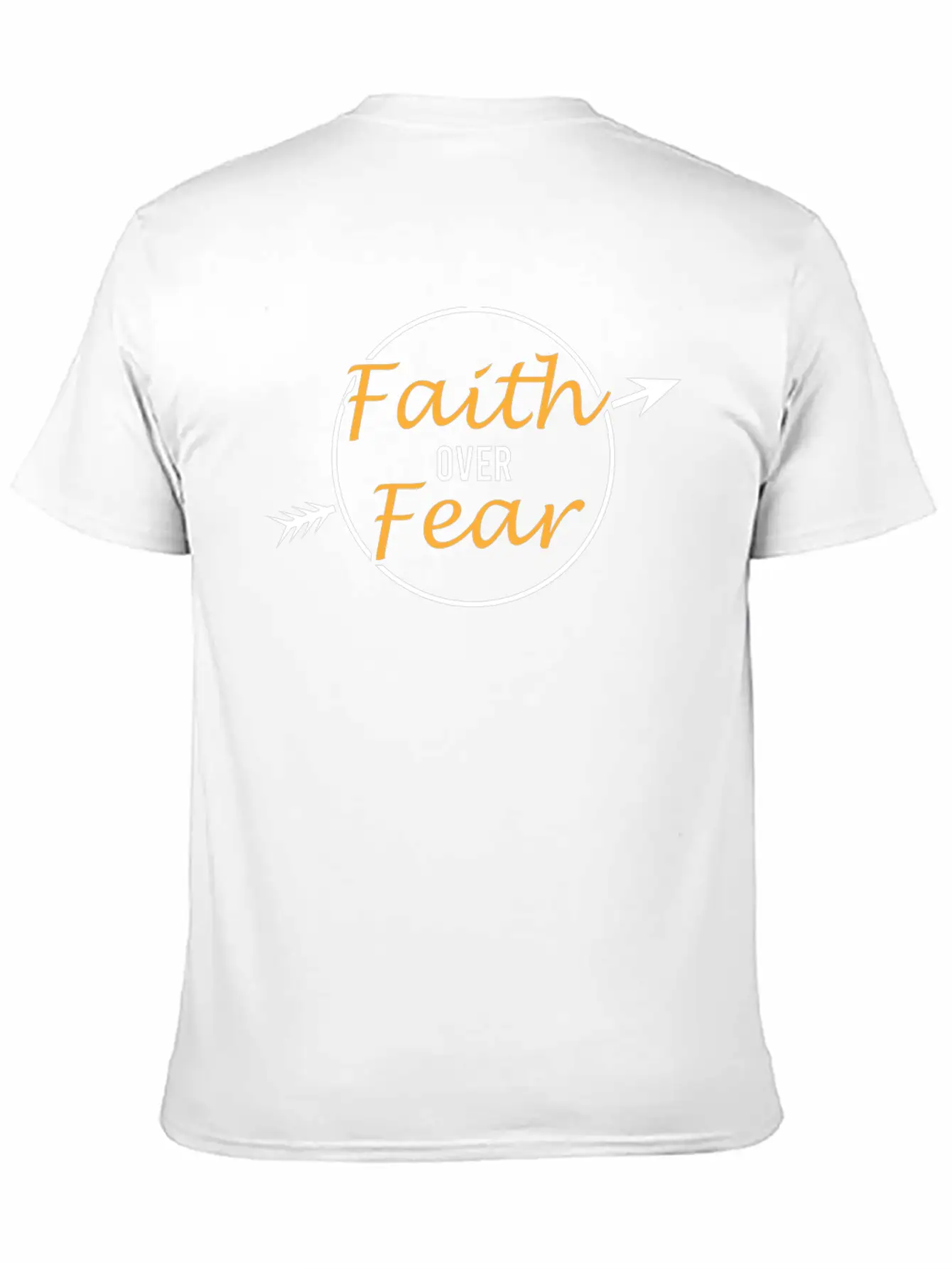 "Faith And Fear" Tee For A Faithful You Tshirt Breathable Soft Cotton T-Shirt – Timeless Casual Look