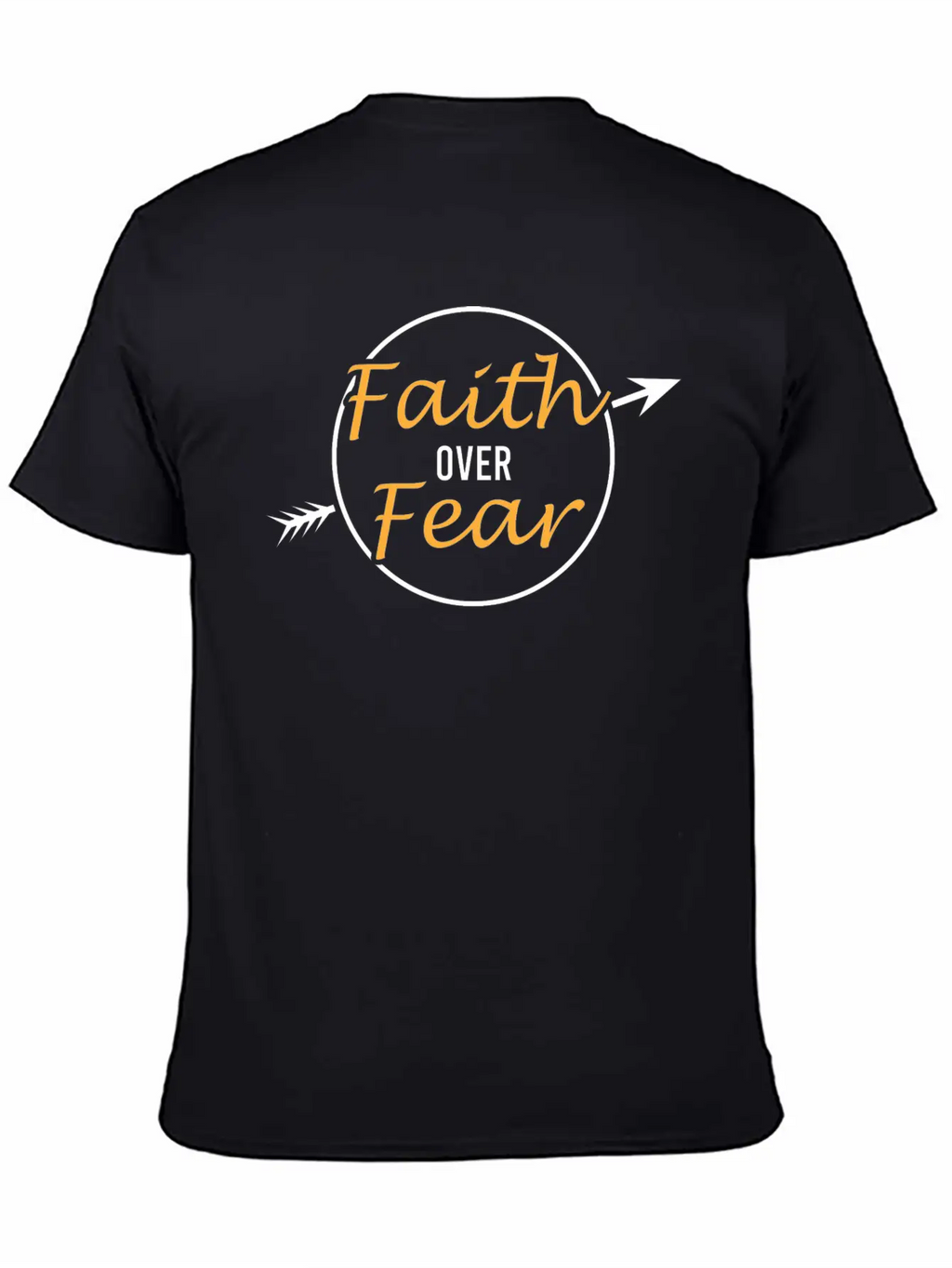 "Faith And Fear" Tee For A Faithful You Tshirt Breathable Soft Cotton T-Shirt – Timeless Casual Look