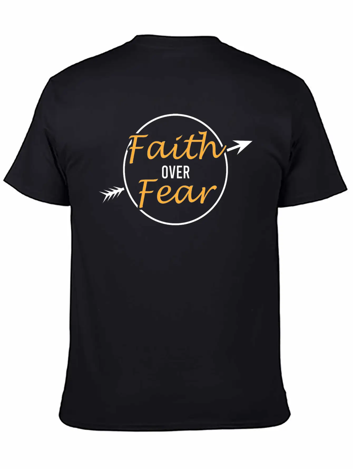 "Faith And Fear" Tee For A Faithful You Tshirt Breathable Soft Cotton T-Shirt – Timeless Casual Look