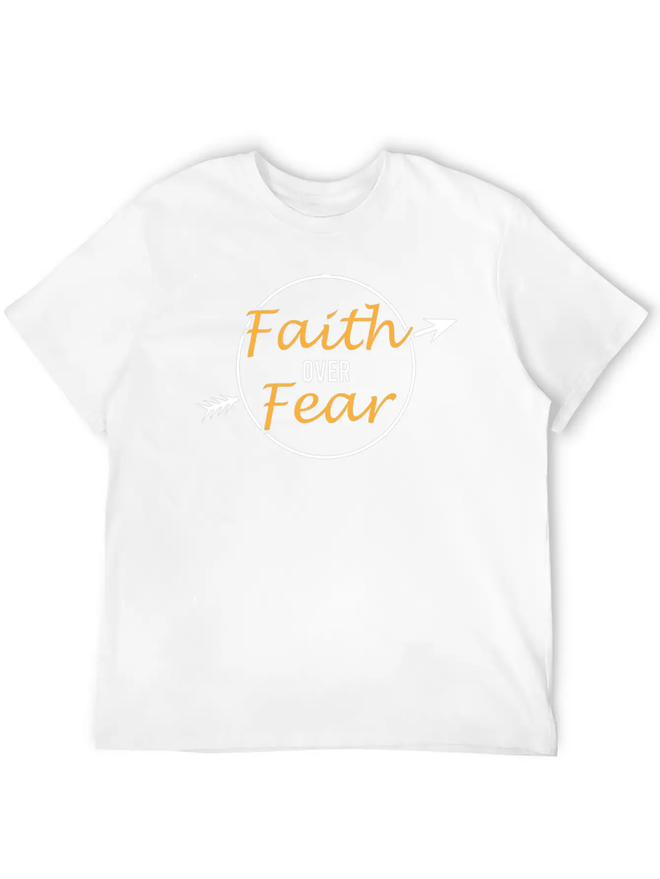 "Faith And Fear" Tee For A Faithful You Tshirt Breathable Soft Cotton T-Shirt – Timeless Casual Look