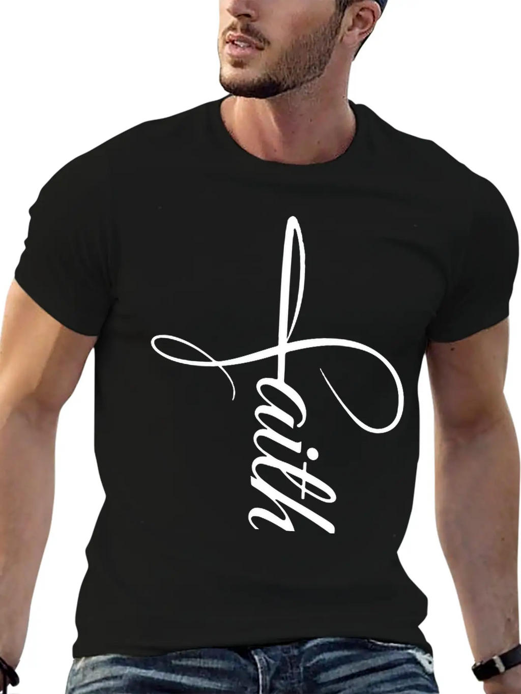 Faith Monogram Aesthetic Clothing For Unisex Classic Cotton Tee – Unisex Comfort For Any Season