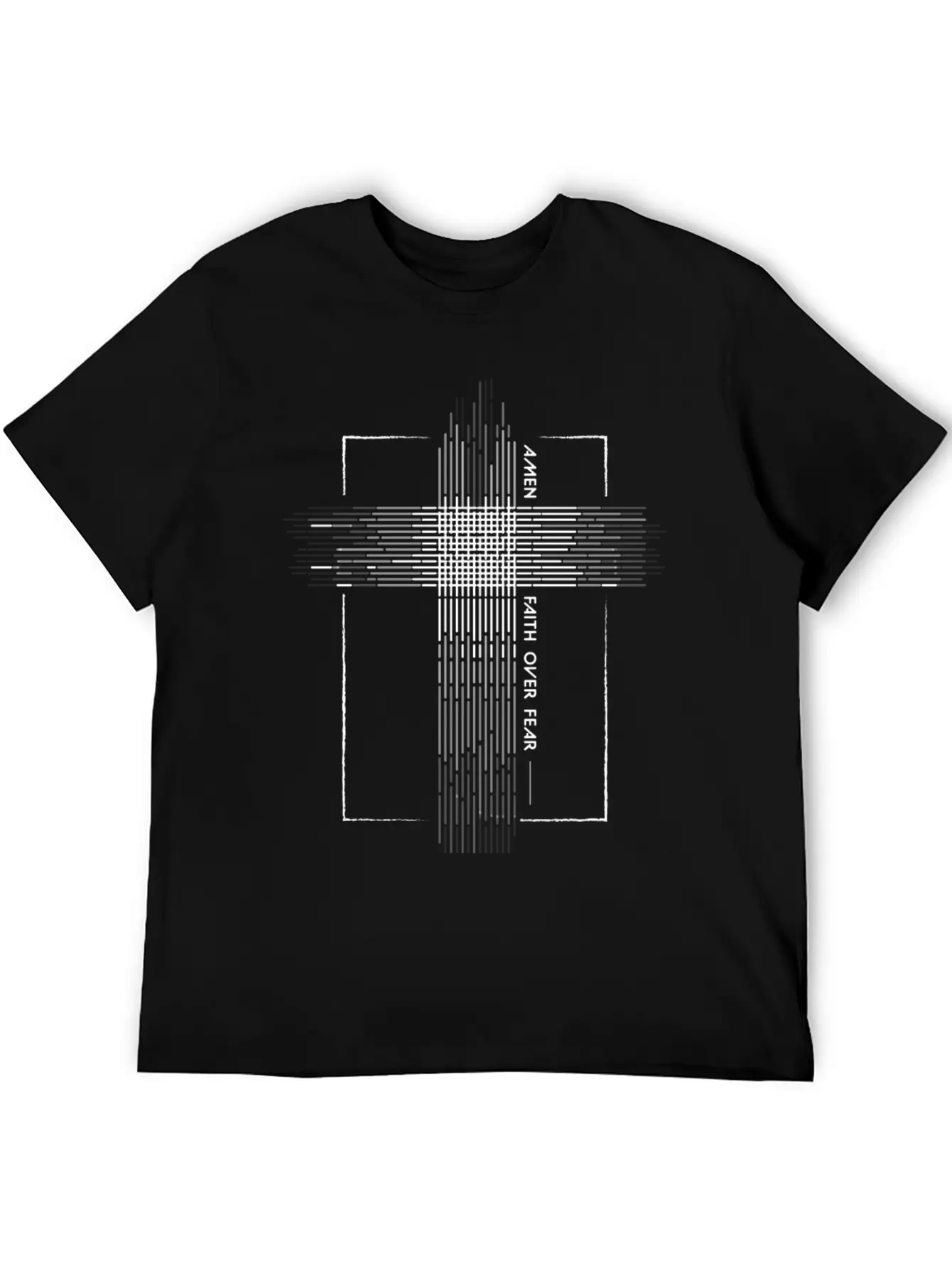 Faith Over Fear White Relaxed Everyday Tee – Lightweight And Durable Cotton