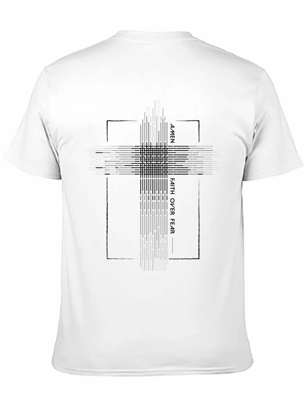 Faith Over Fear White Relaxed Everyday Tee – Lightweight And Durable Cotton