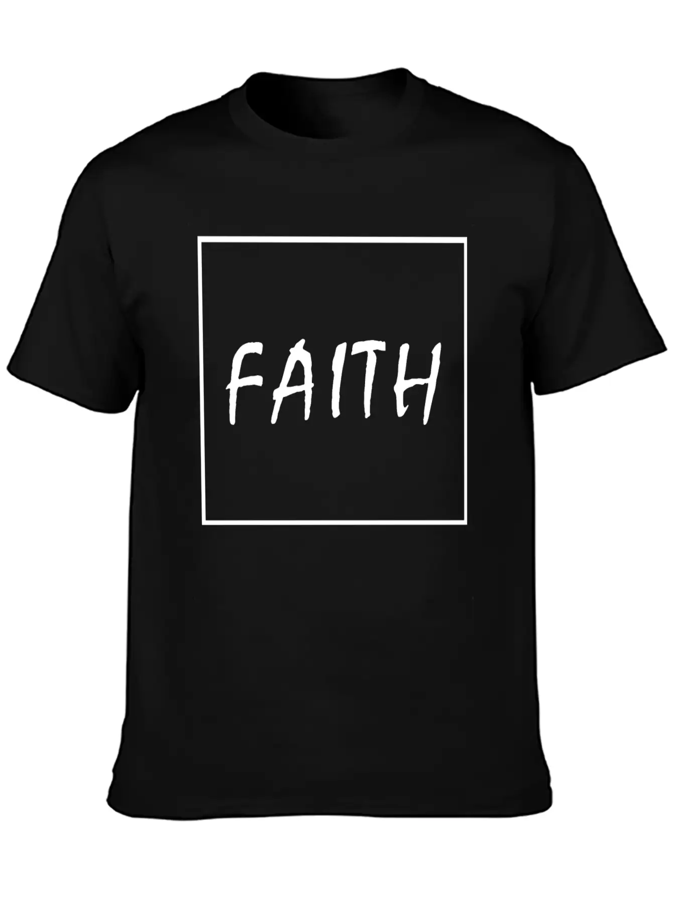 Faith (white) Essential Cotton Tee For Daily Outfits – Unisex Style