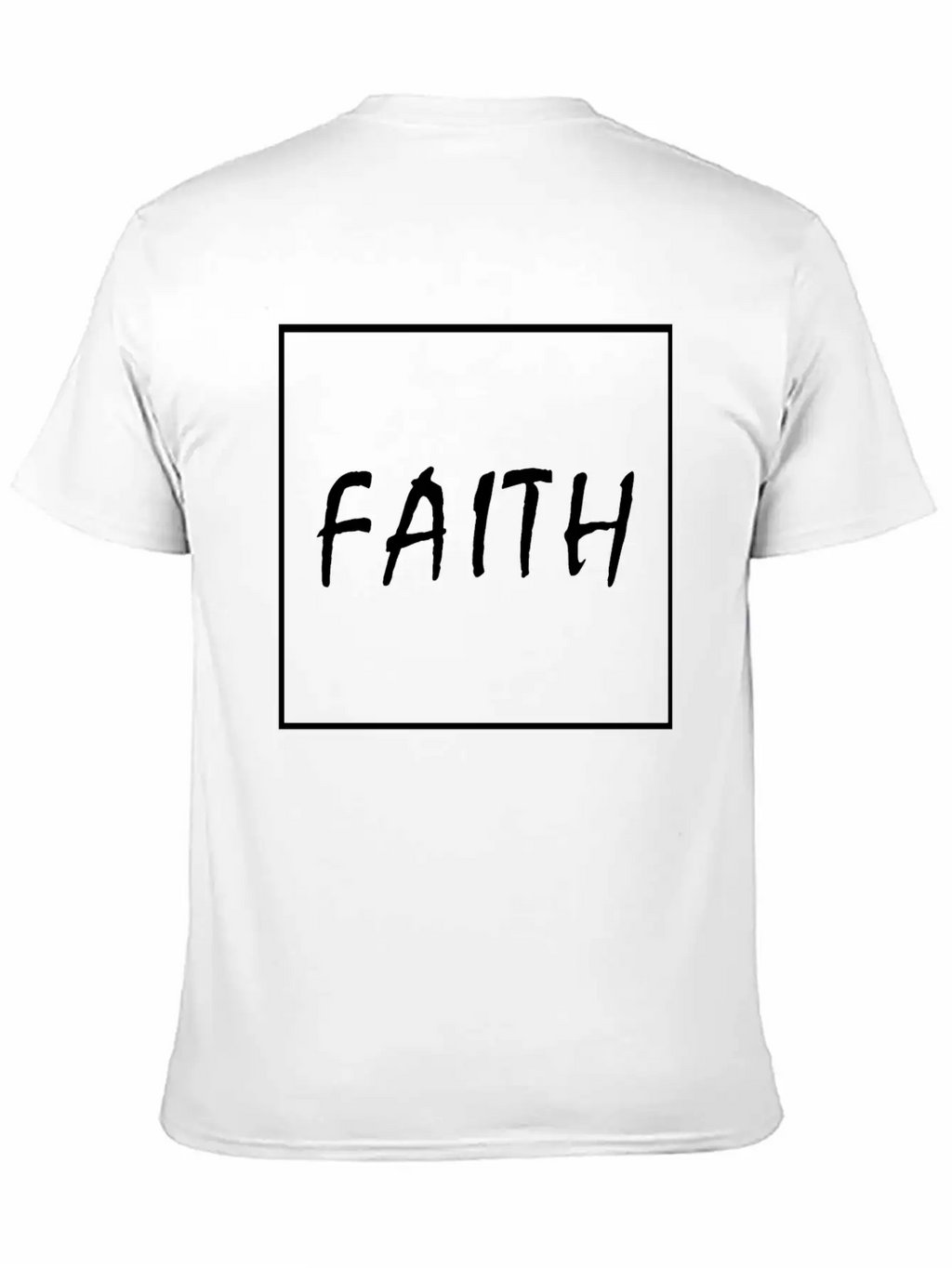Faith (white) Essential Cotton Tee For Daily Outfits – Unisex Style