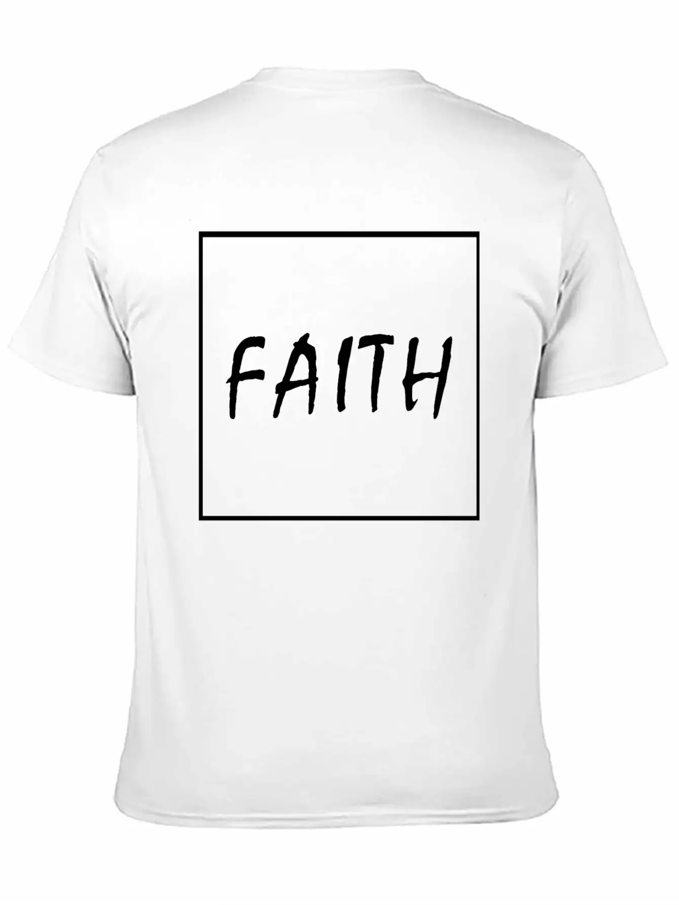 Faith (white) Essential Cotton Tee For Daily Outfits – Unisex Style