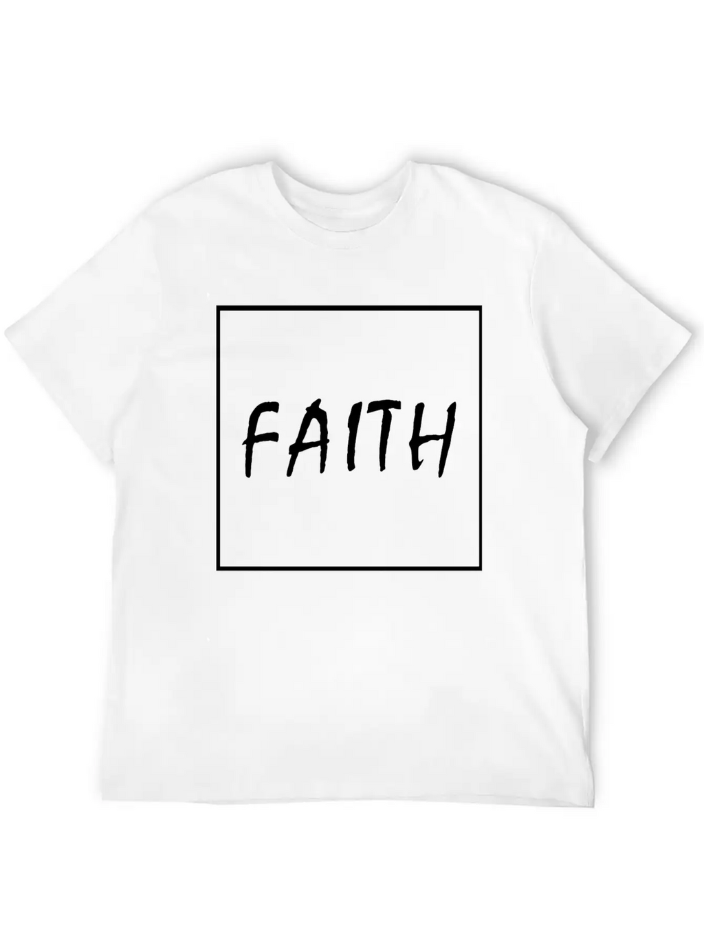 Faith (white) Essential Cotton Tee For Daily Outfits – Unisex Style
