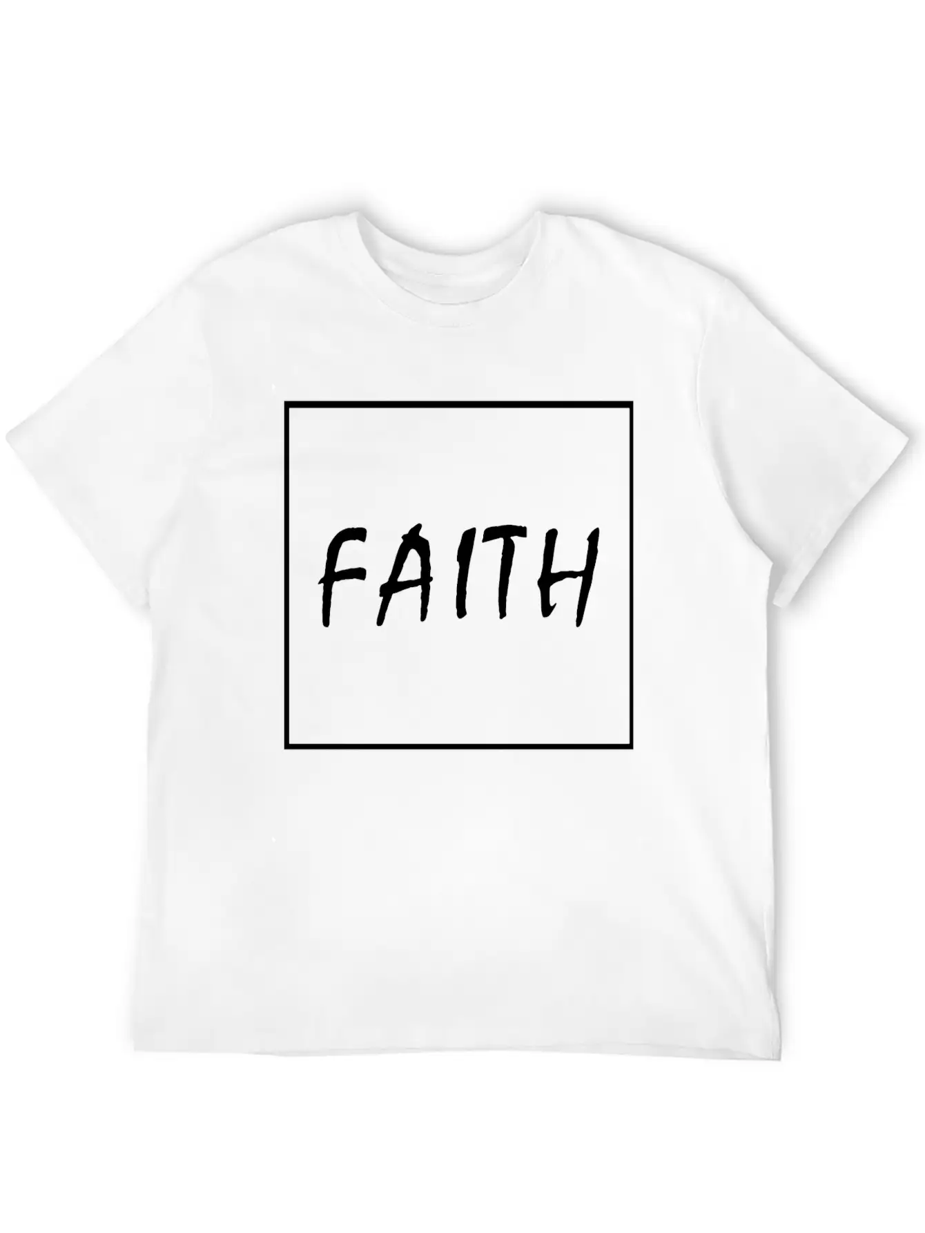 Faith (white) Essential Cotton Tee For Daily Outfits – Unisex Style