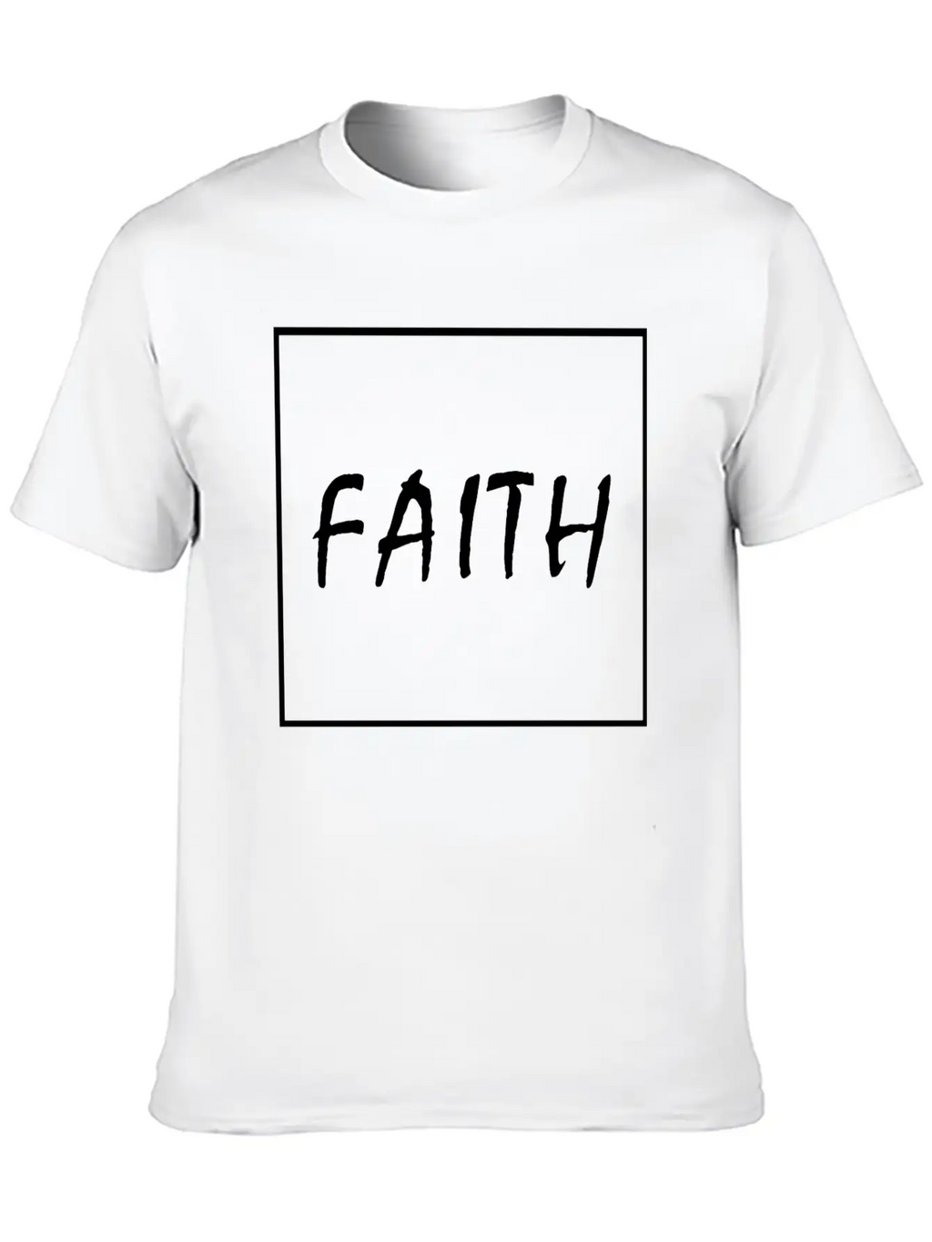 Faith (white) Essential Cotton Tee For Daily Outfits – Unisex Style