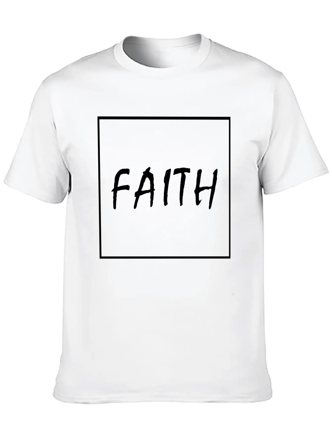 Faith (white) Essential Cotton Tee For Daily Outfits – Unisex Style