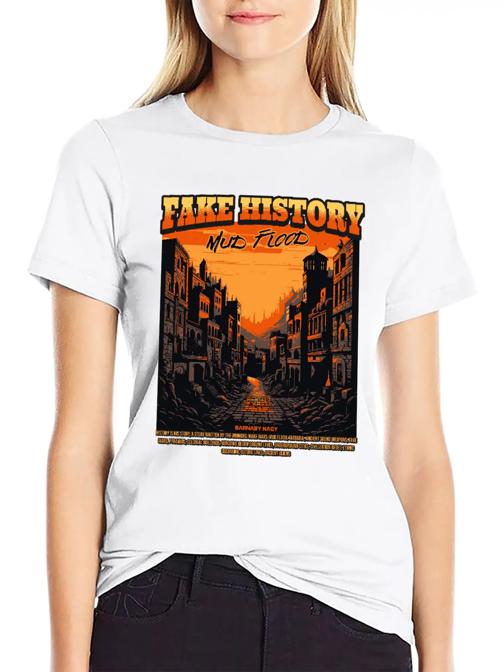 Fake History - Mud Flood Stylish Everyday T-Shirt – Unisex Basic Cotton Tee