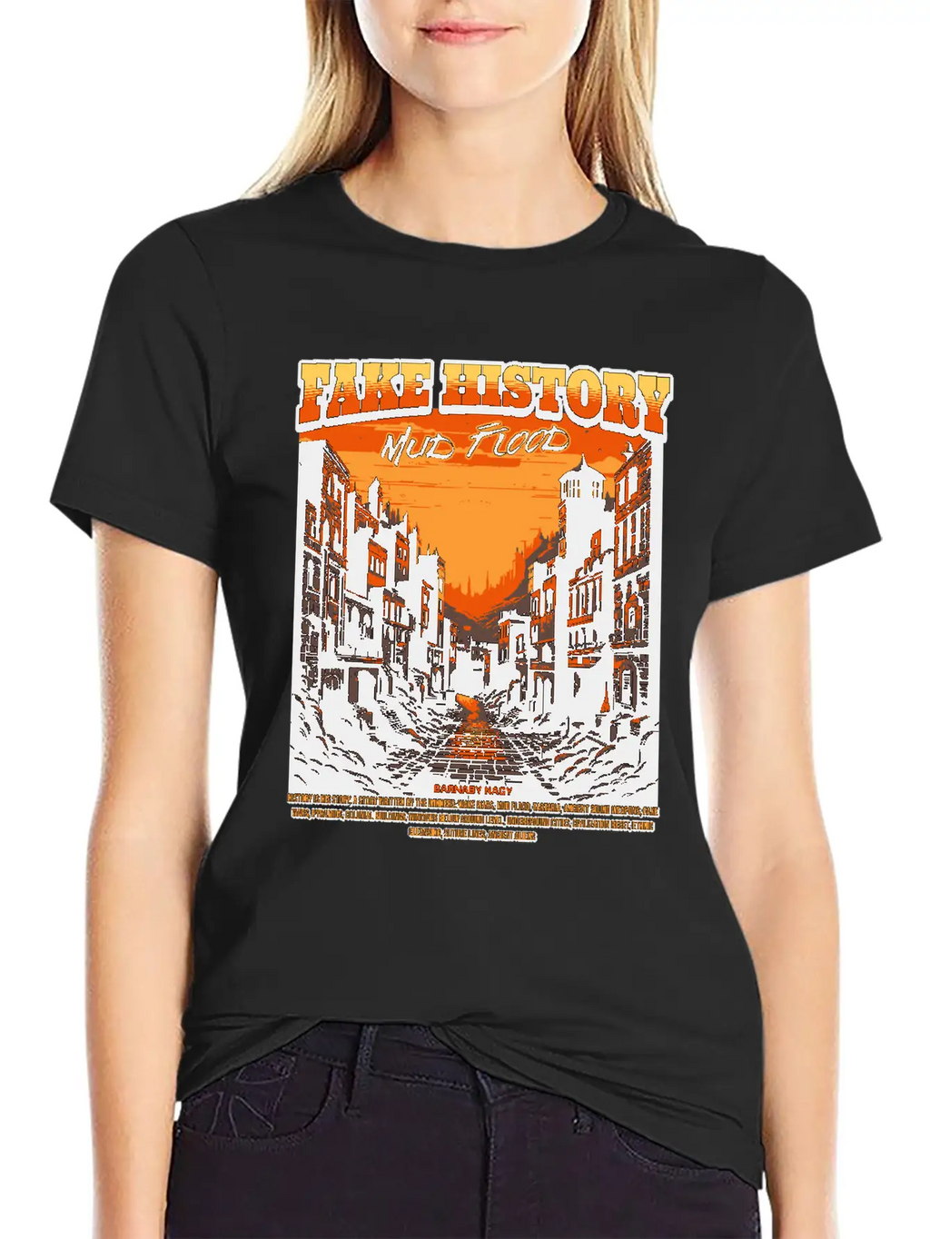 Fake History - Mud Flood Stylish Everyday T-Shirt – Unisex Basic Cotton Tee