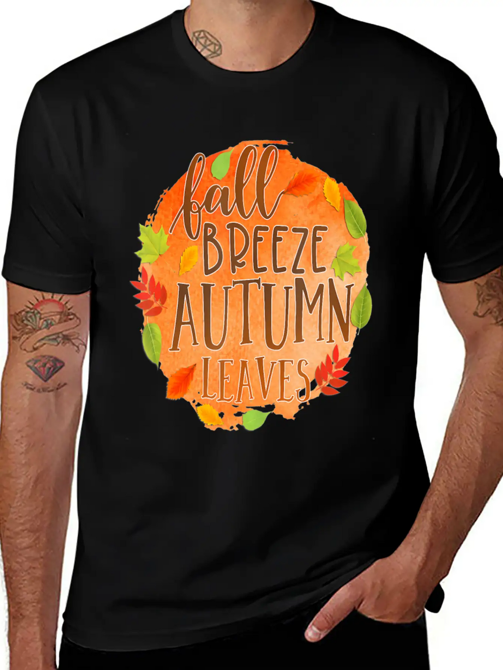 Fall Breez Autumn Leaves 1 Fall Season Timeless Short Sleeve Tee – Comfy And Minimalist Design