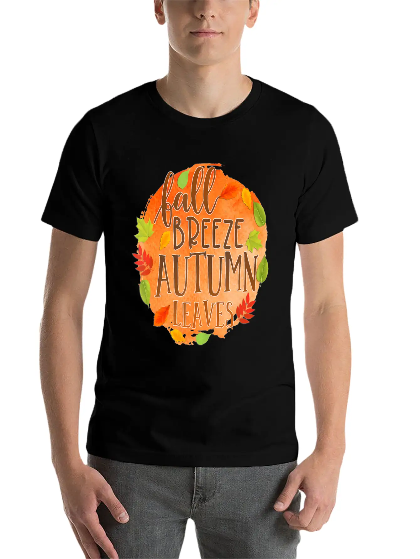 Fall Breez Autumn Leaves 1 Fall Season Timeless Short Sleeve Tee – Comfy And Minimalist Design
