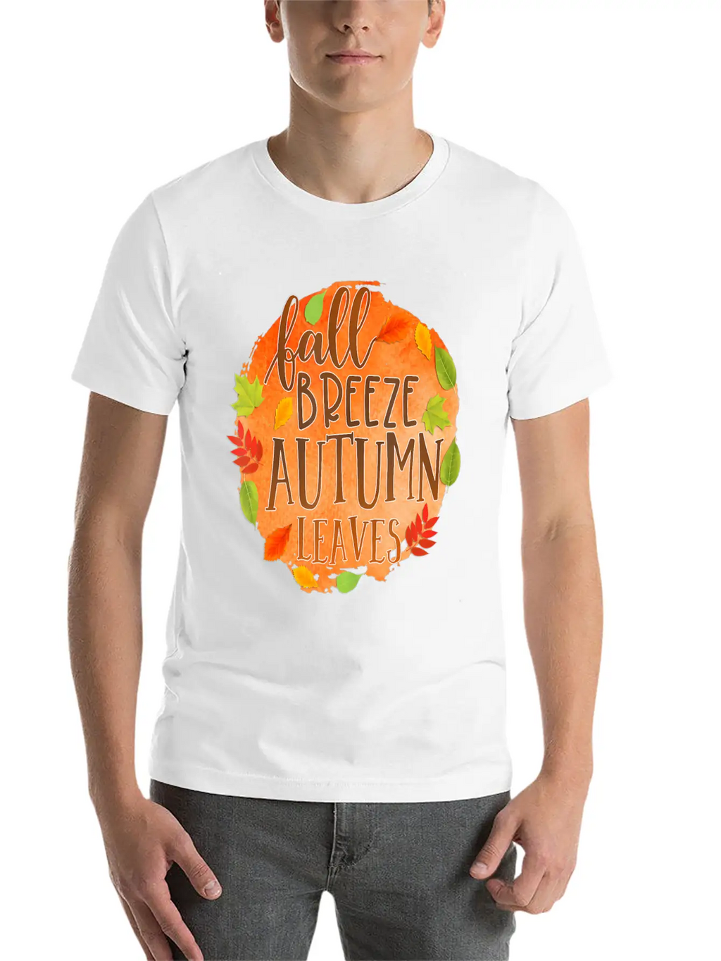 Fall Breez Autumn Leaves 1 Fall Season Timeless Short Sleeve Tee – Comfy And Minimalist Design