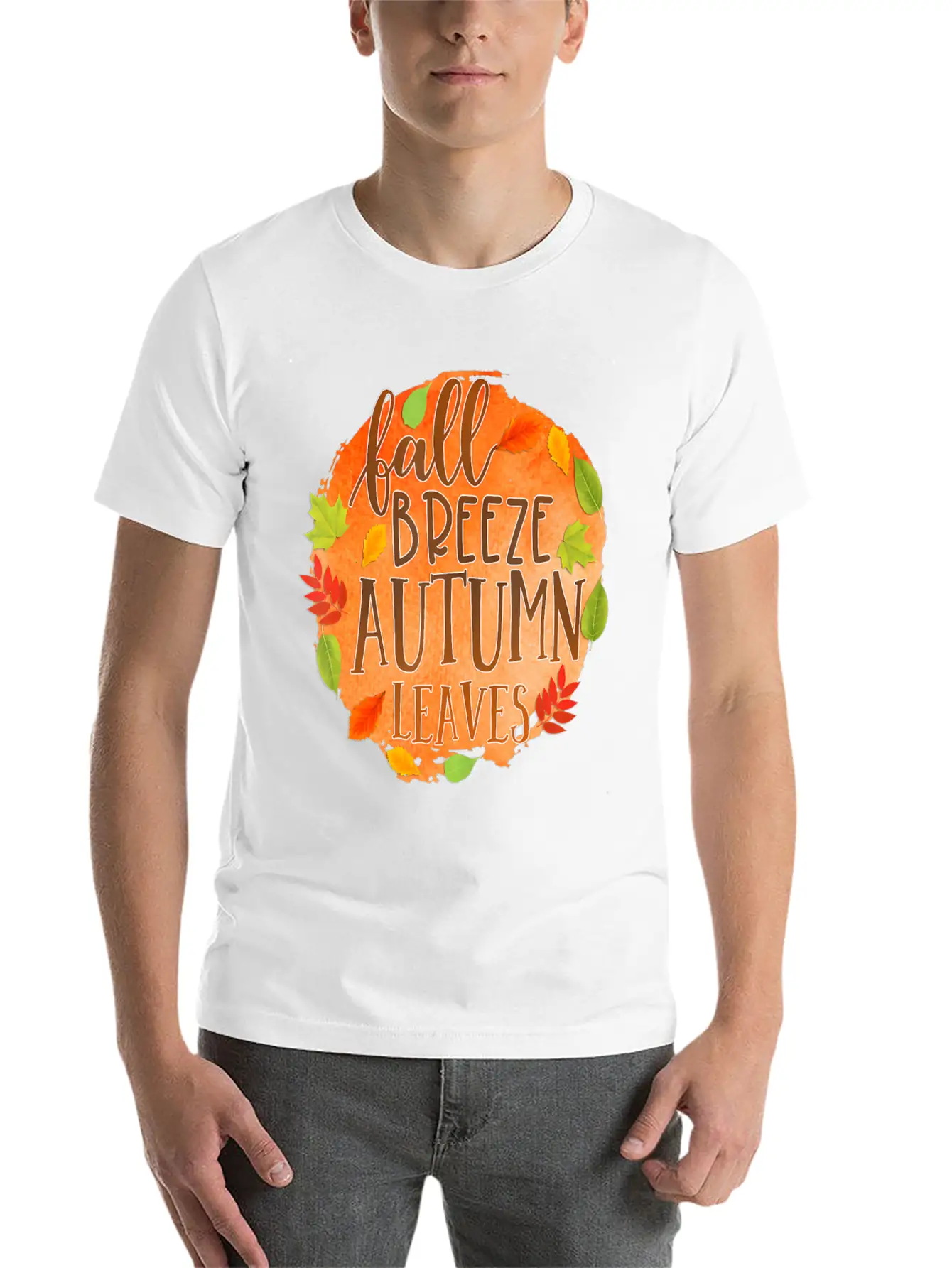 Fall Breez Autumn Leaves 1 Fall Season Timeless Short Sleeve Tee – Comfy And Minimalist Design