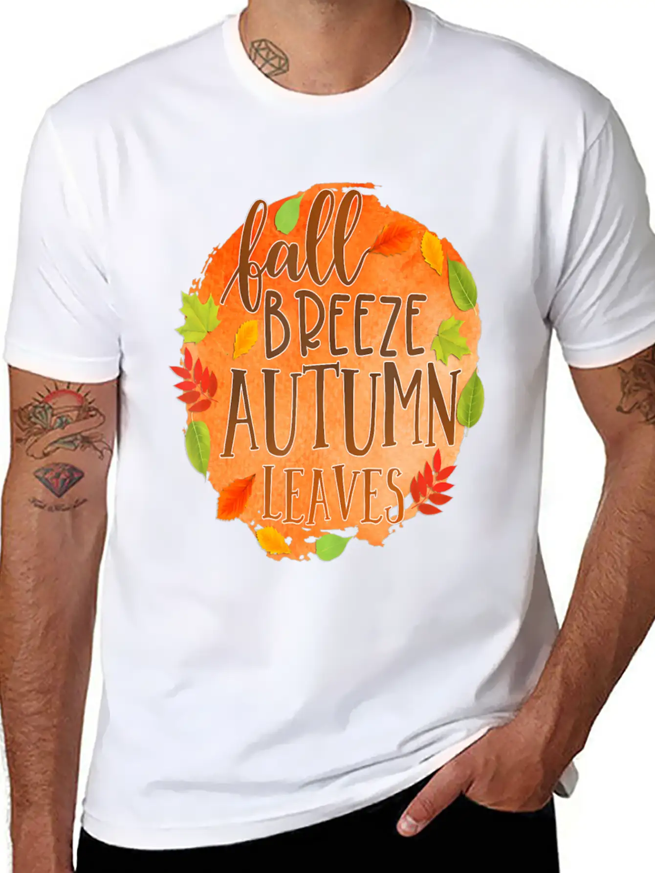 Fall Breez Autumn Leaves 1 Fall Season Timeless Short Sleeve Tee – Comfy And Minimalist Design