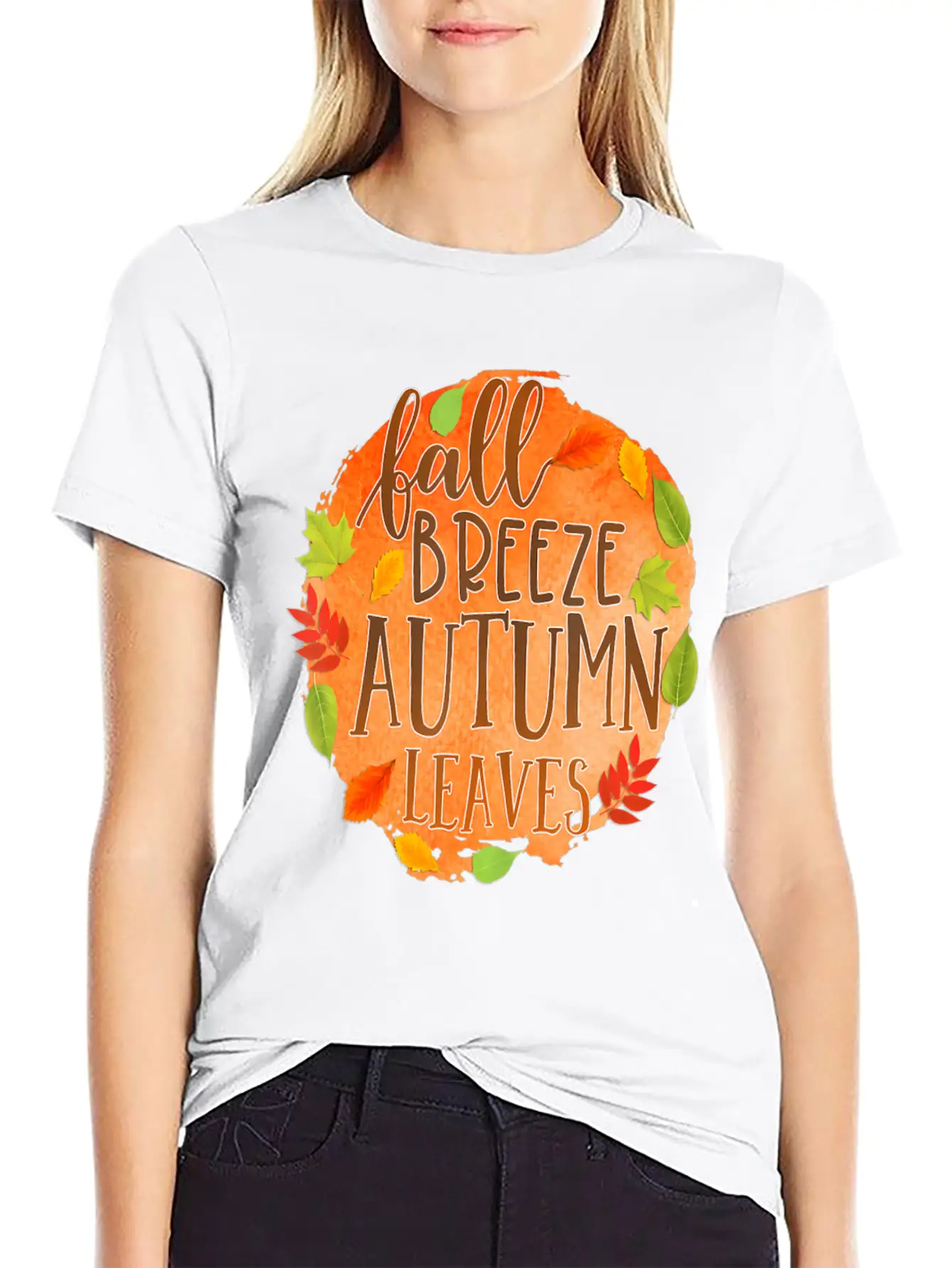 Fall Breez Autumn Leaves 1 Fall Season Timeless Short Sleeve Tee – Comfy And Minimalist Design
