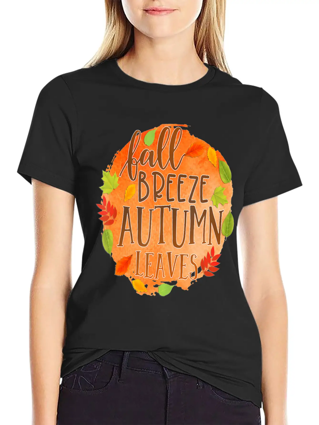 Fall Breez Autumn Leaves 1 Fall Season Timeless Short Sleeve Tee – Comfy And Minimalist Design