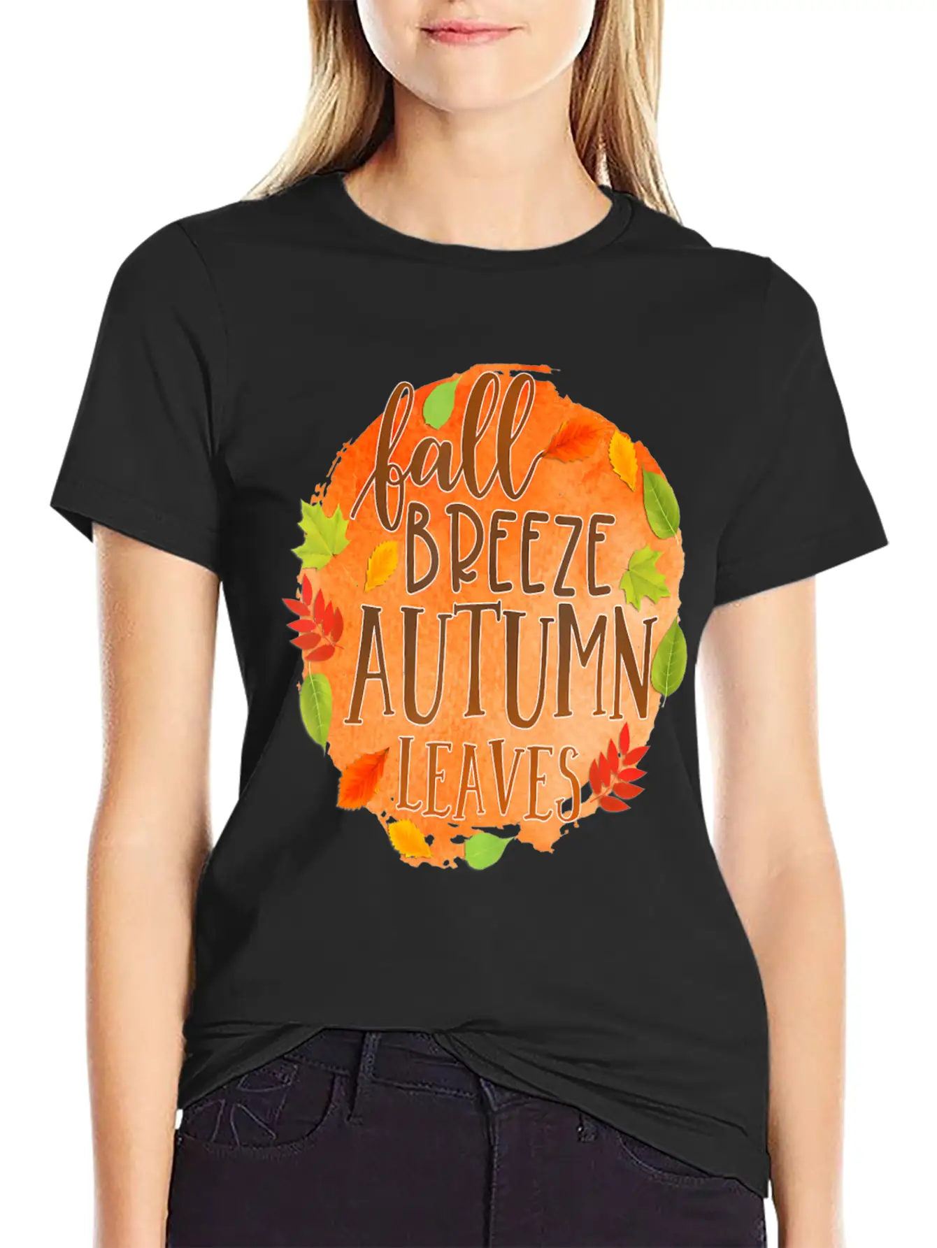 Fall Breez Autumn Leaves 1 Fall Season Timeless Short Sleeve Tee – Comfy And Minimalist Design