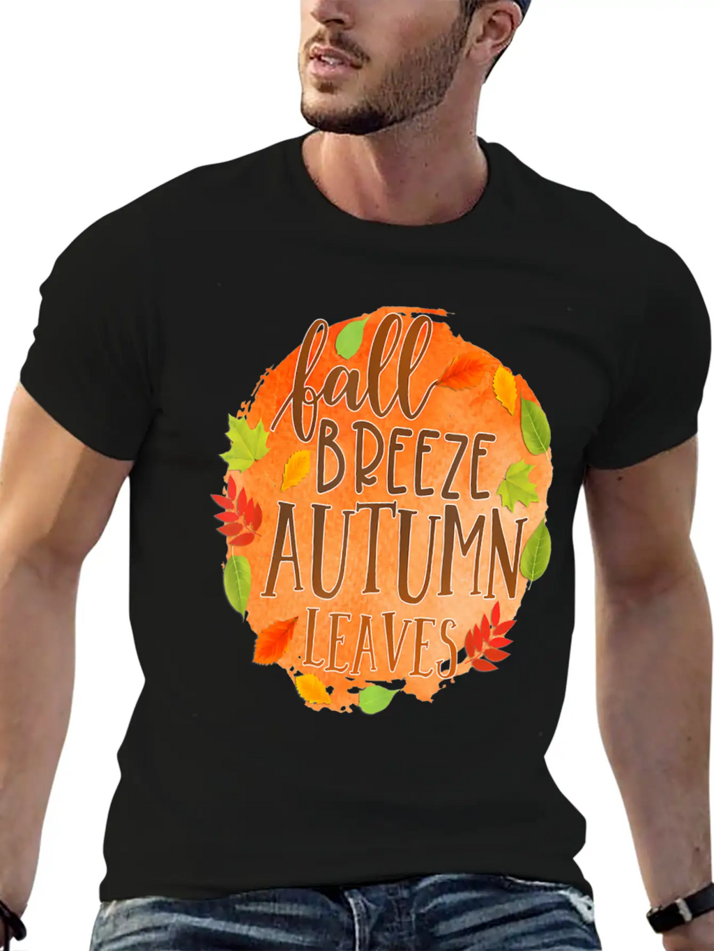 Fall Breez Autumn Leaves 1 Fall Season Timeless Short Sleeve Tee – Comfy And Minimalist Design