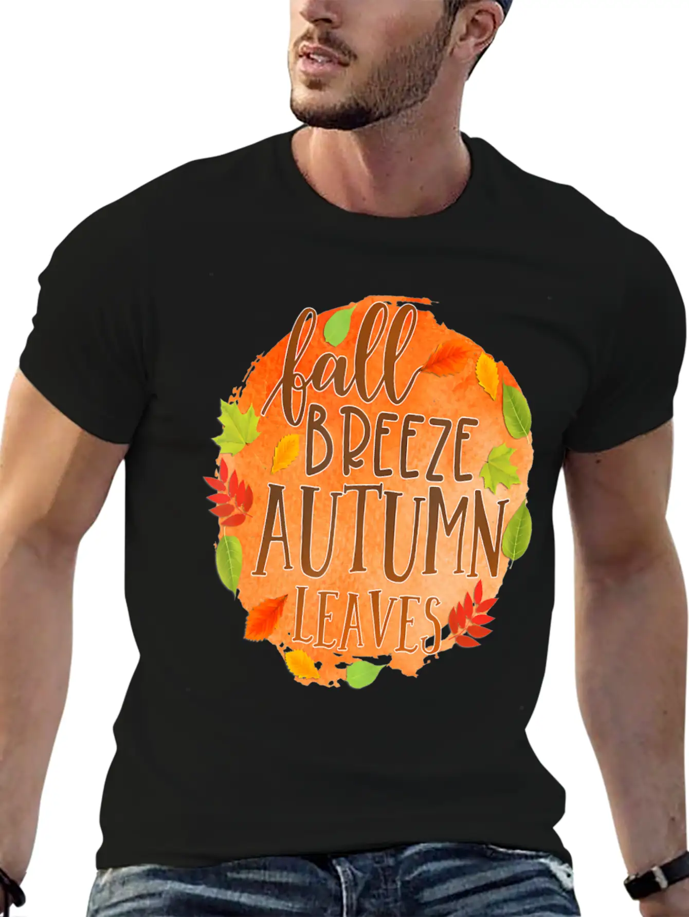 Fall Breez Autumn Leaves 1 Fall Season Timeless Short Sleeve Tee – Comfy And Minimalist Design