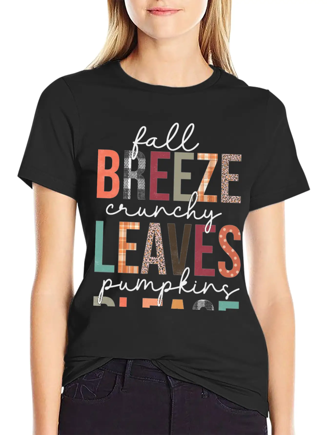 Fall Breeze Crunchy Leaves Pumpkins Please Classic Cotton Tee – Unisex Comfort For Any Season