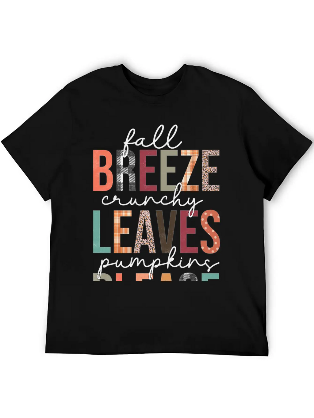 Fall Breeze Crunchy Leaves Pumpkins Please Classic Cotton Tee – Unisex Comfort For Any Season