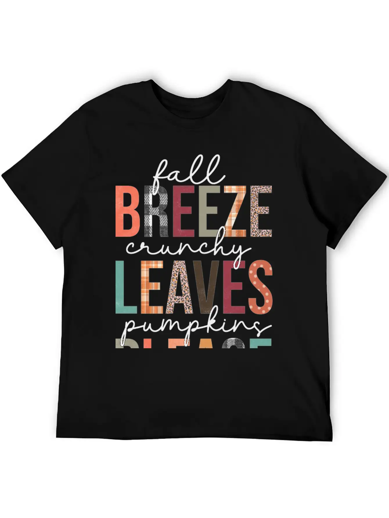 Fall Breeze Crunchy Leaves Pumpkins Please Classic Cotton Tee – Unisex Comfort For Any Season
