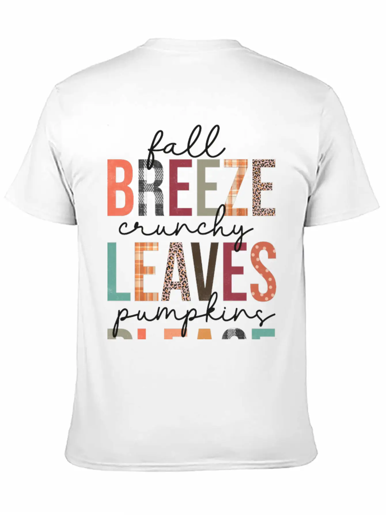 Fall Breeze Crunchy Leaves Pumpkins Please Classic Cotton Tee – Unisex Comfort For Any Season
