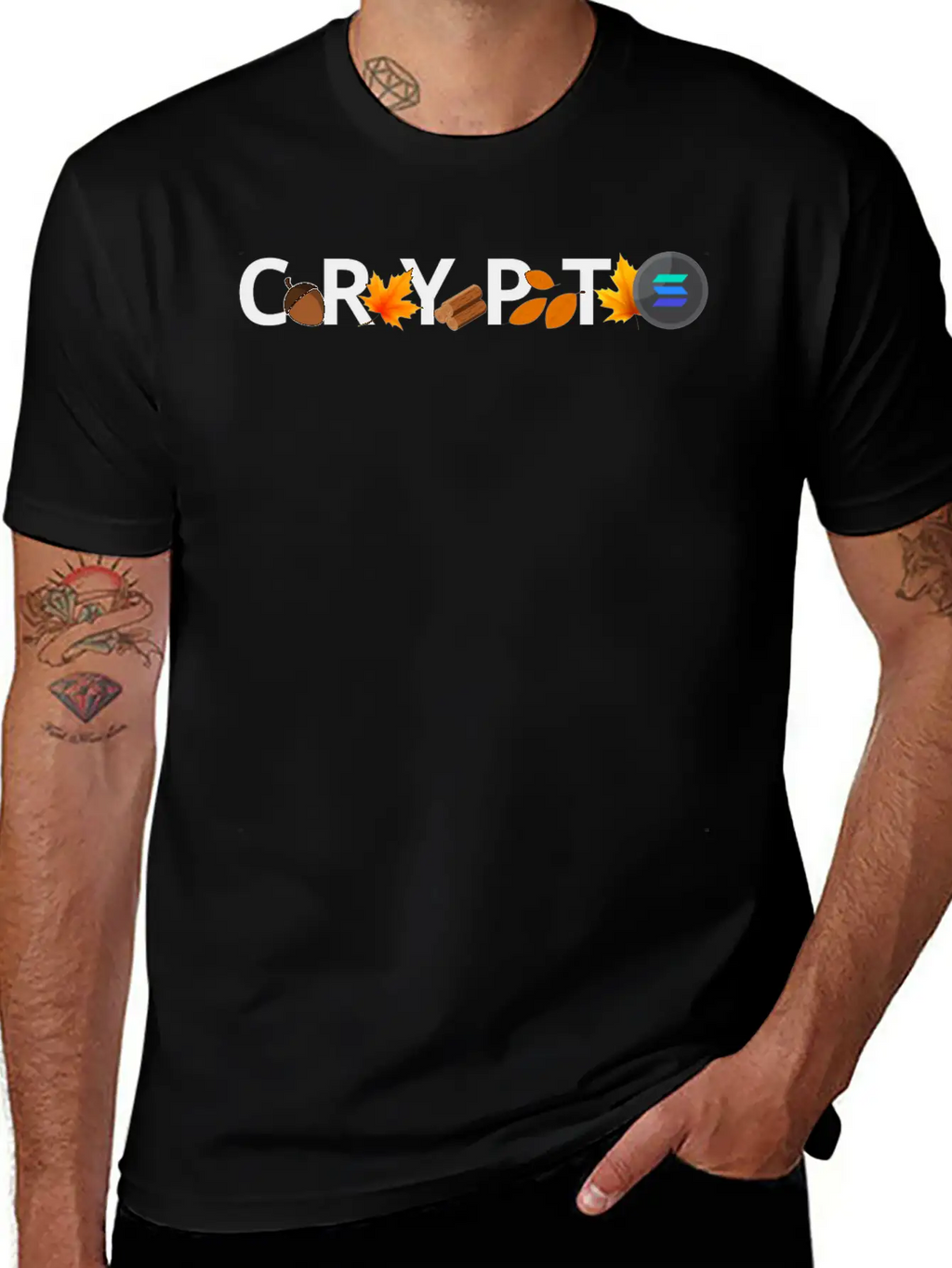 Fall Infused Crypto Stylish Everyday T-Shirt – Unisex Basic Cotton Tee