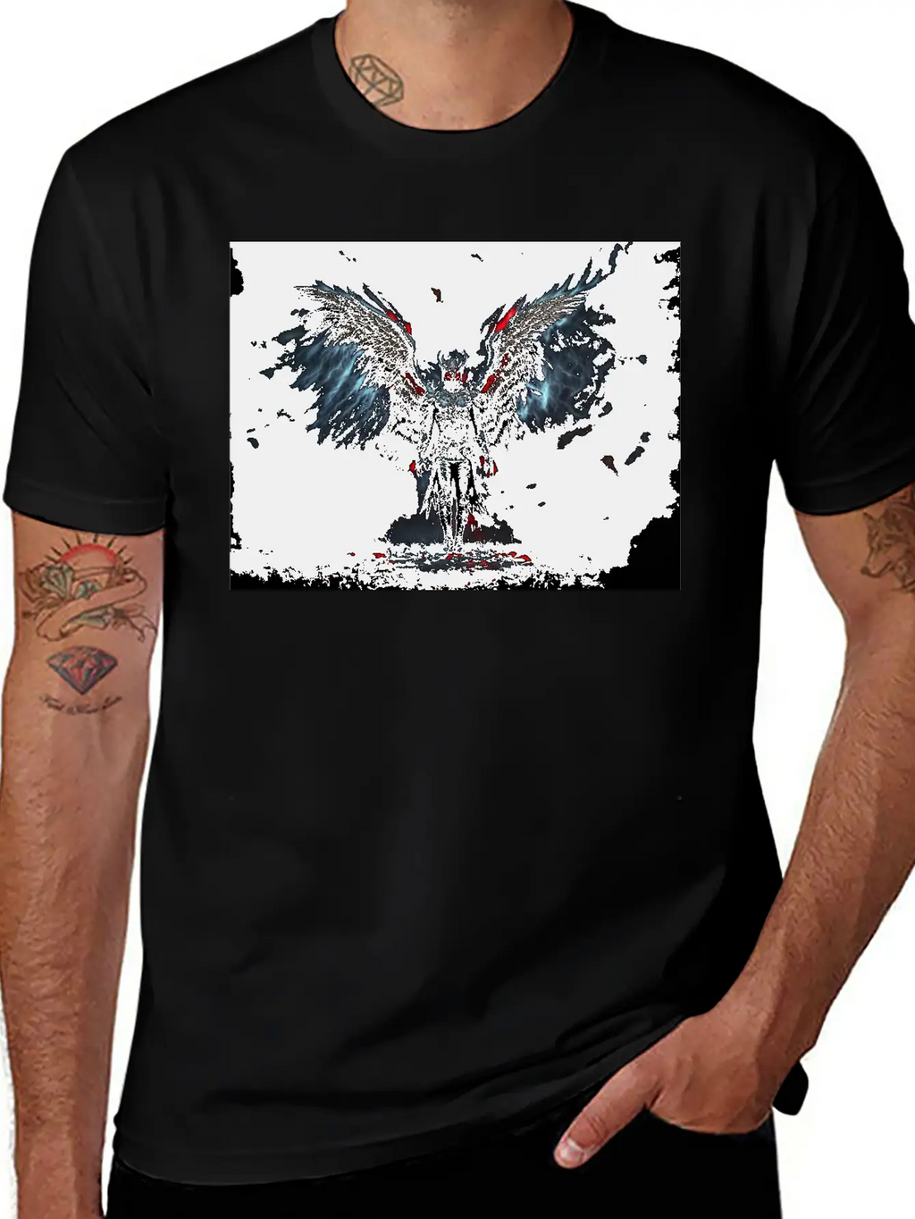 Fallen Angel Modern Fit Casual T-Shirt – Clean And Versatile Design