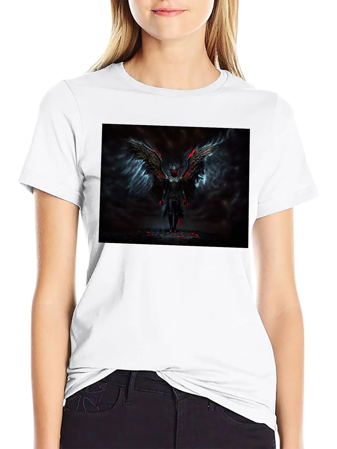 Fallen Angel Modern Fit Casual T-Shirt – Clean And Versatile Design
