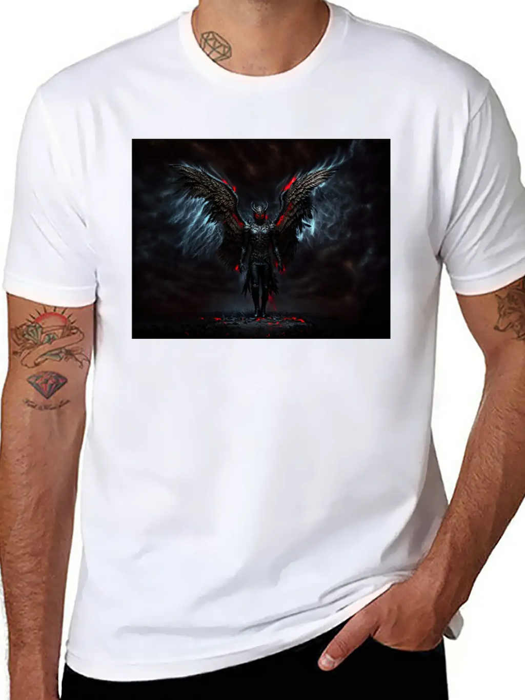 Fallen Angel Modern Fit Casual T-Shirt – Clean And Versatile Design