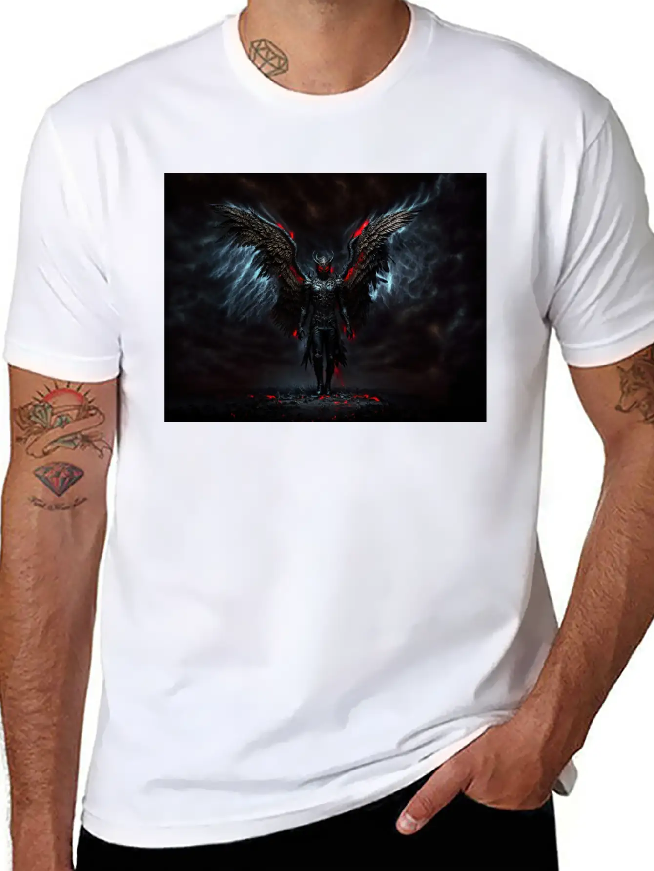 Fallen Angel Modern Fit Casual T-Shirt – Clean And Versatile Design